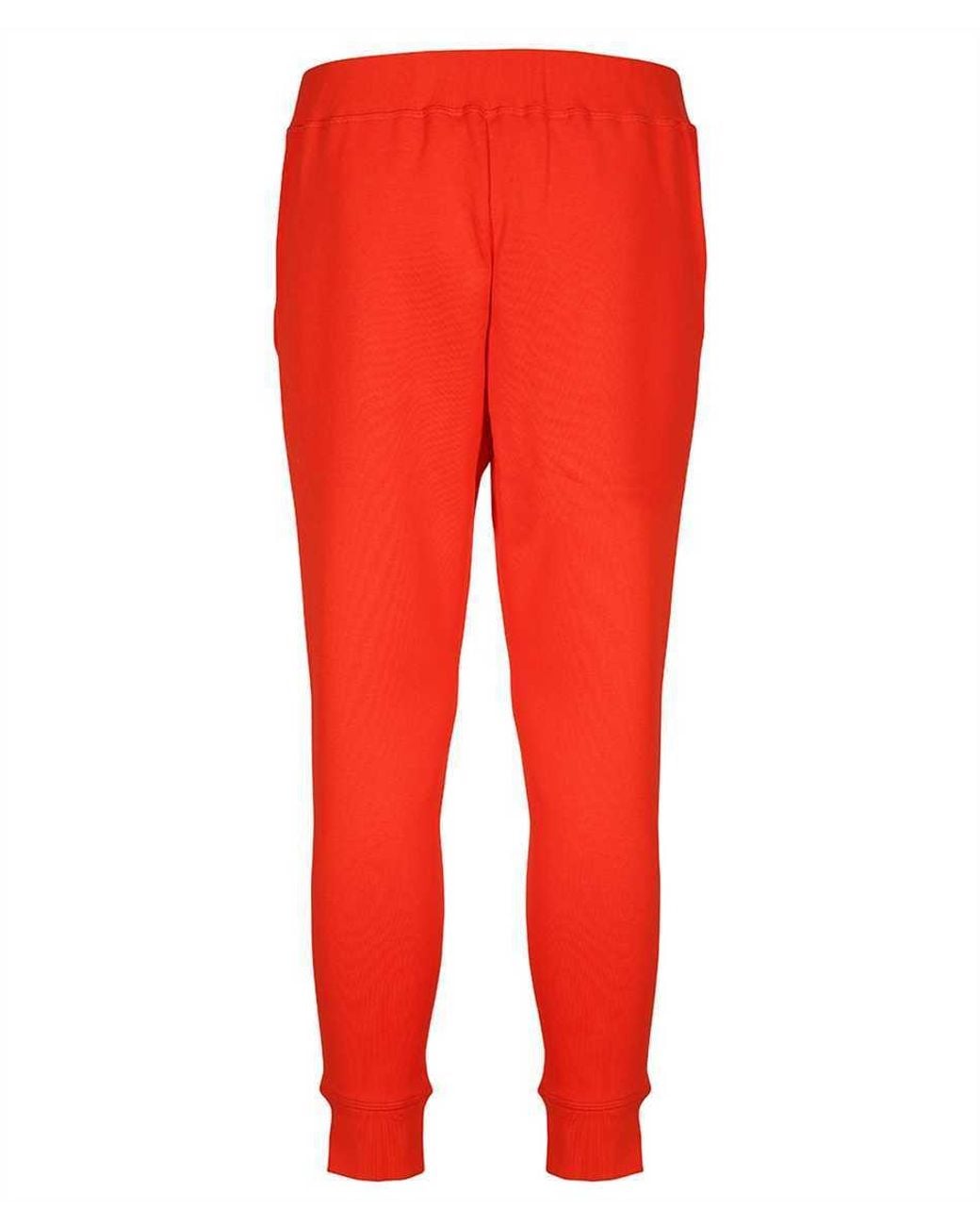 DSquared² Red Icon Logo-Print Track Pants for men