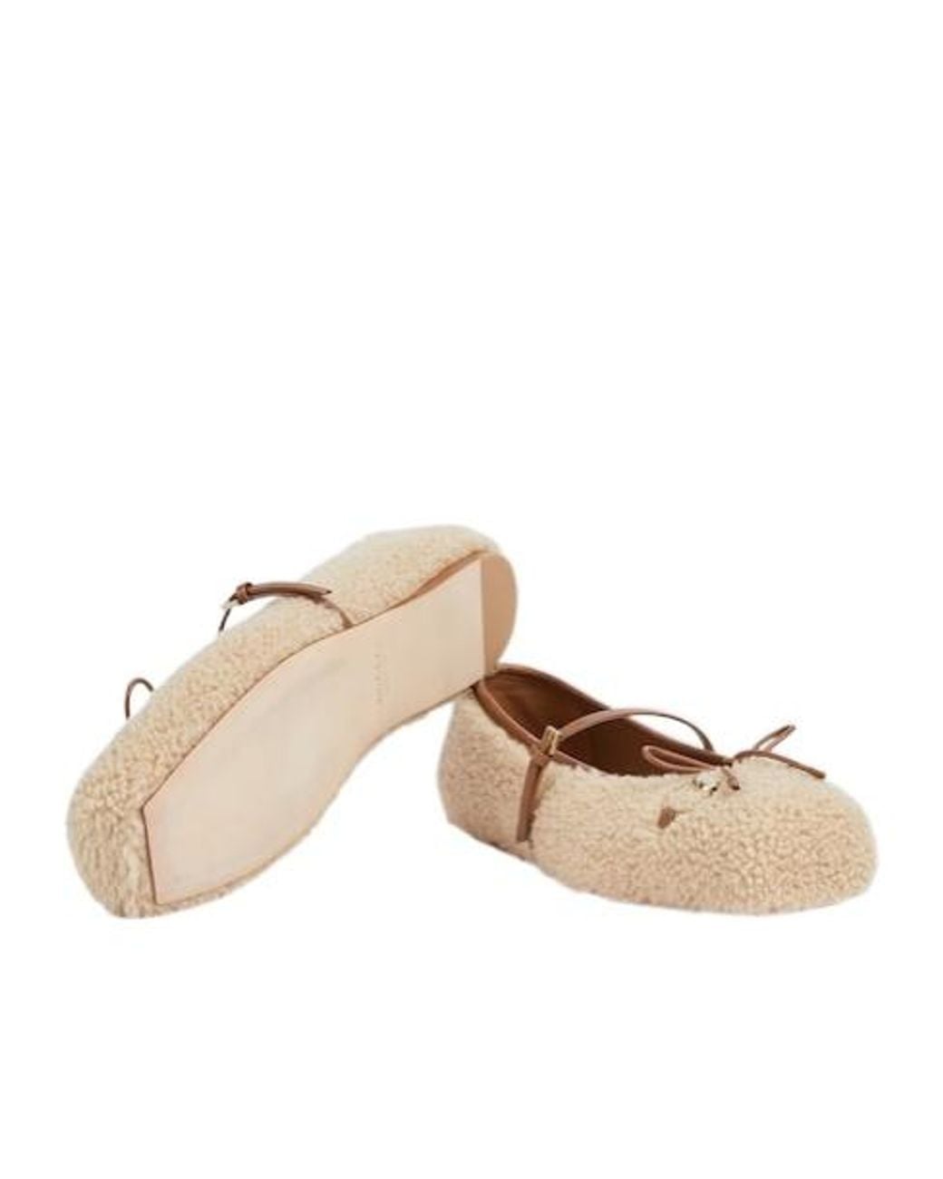 Gucci Natural Horsebit Ballet Flat, Size 35 It