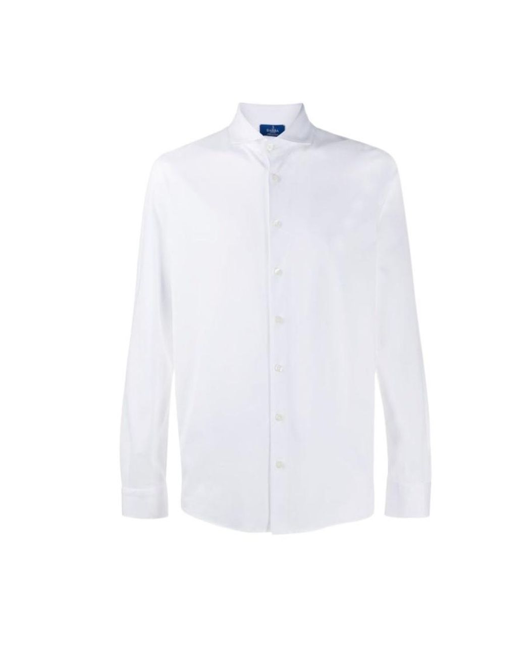 Barba Napoli White Buttoned Cotton Shirt for men