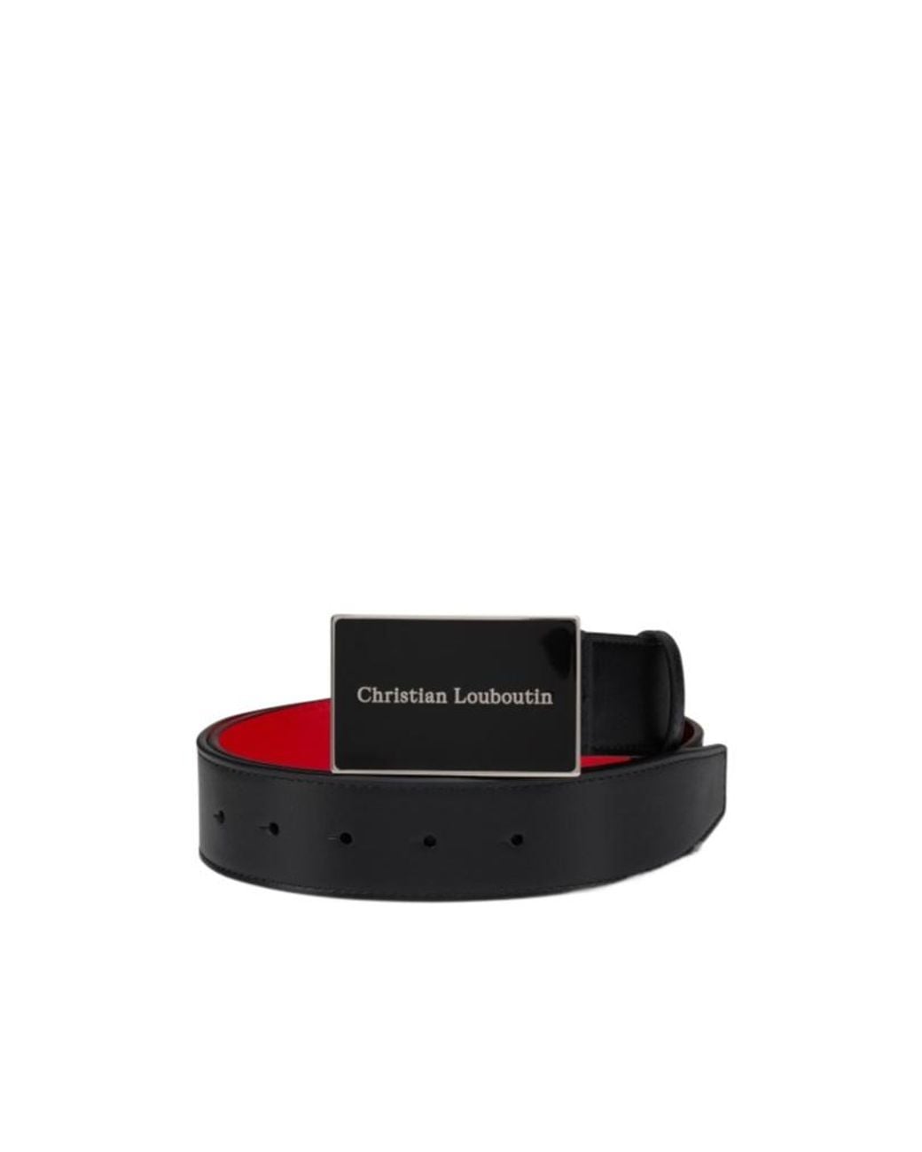 Christian Louboutin White Canopy Belt for men