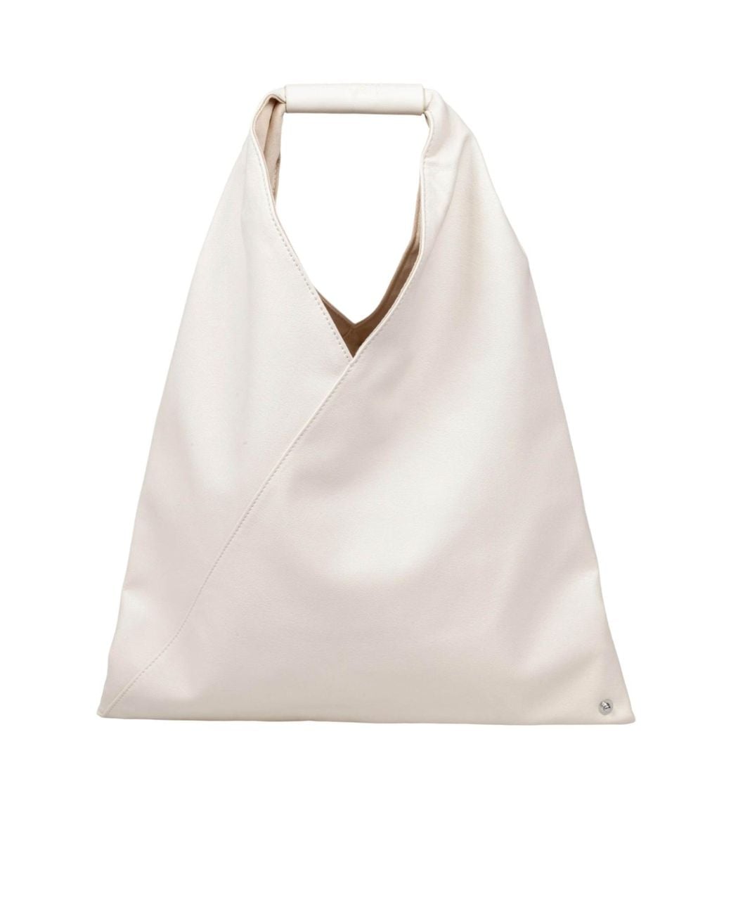 MM6 by Maison Margiela White Classic Japanese Small Tote Bag