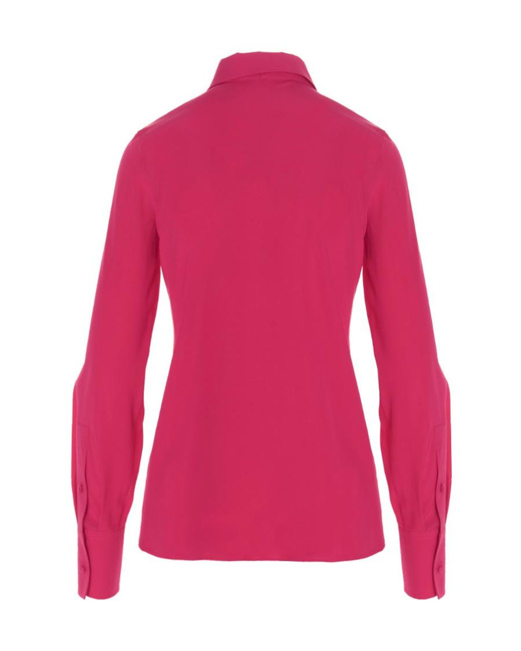 Valentino Pink Scarf-Detail Concealed-Fastening Shirt