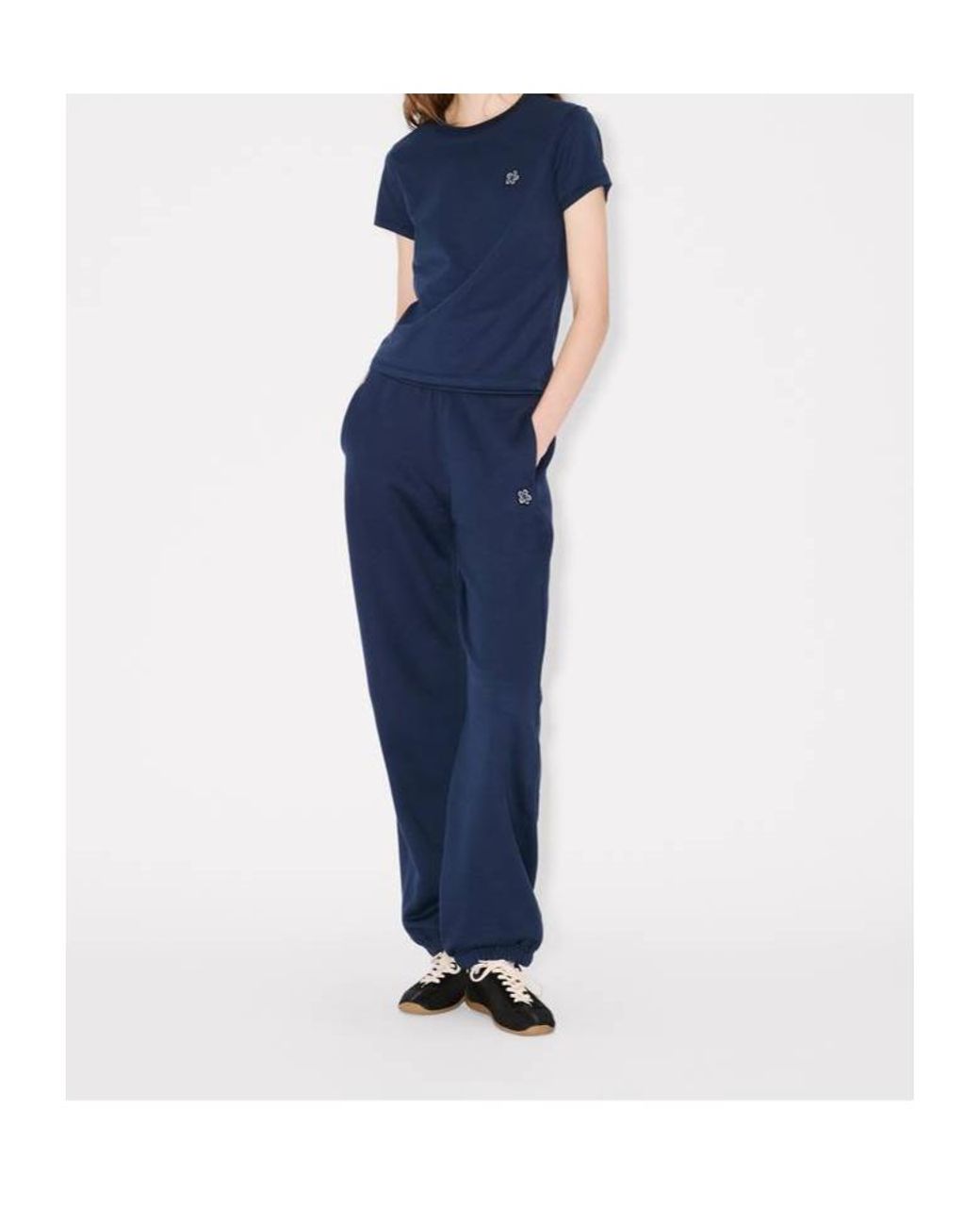 KENZO Blue Sweatpants With Patch