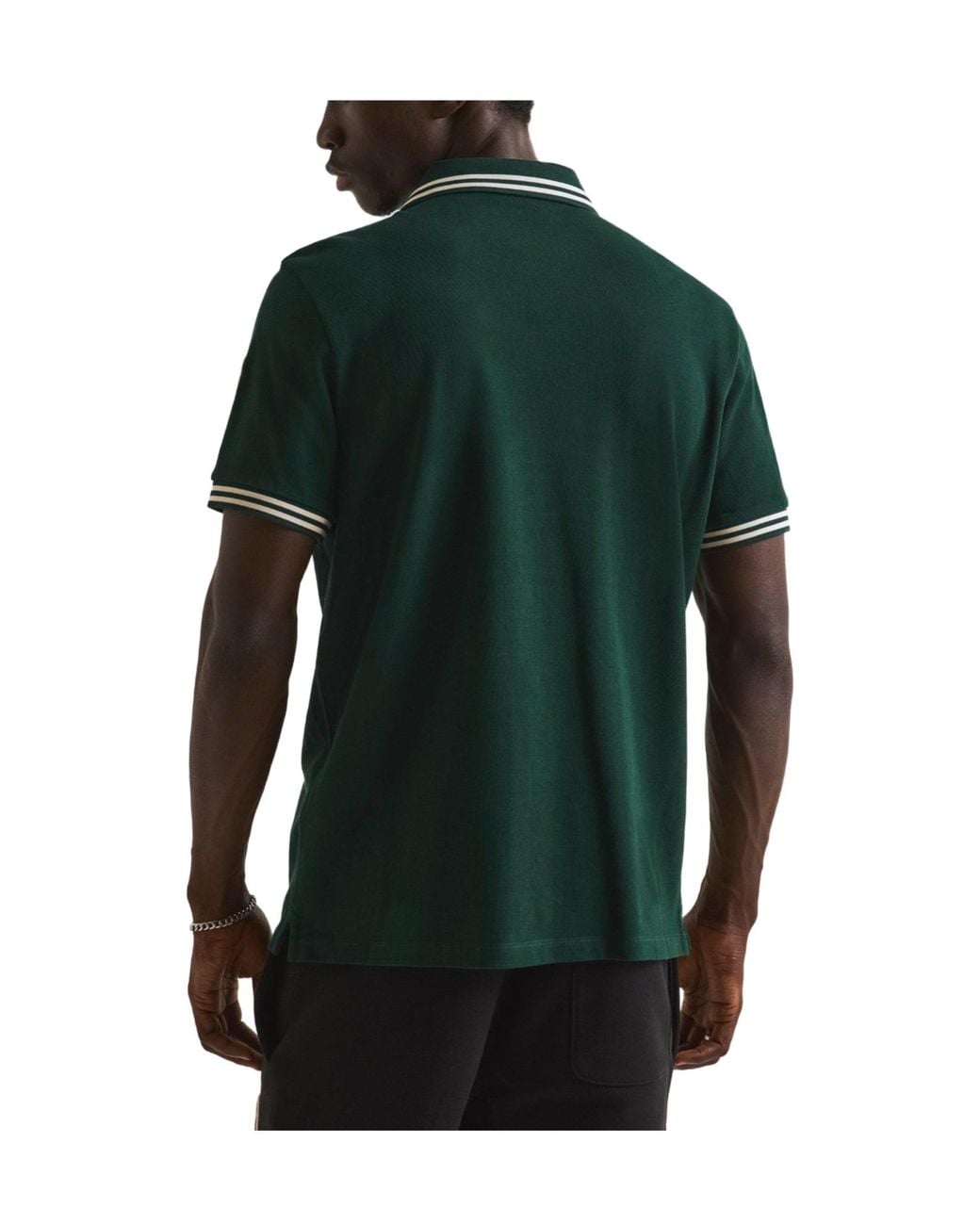 Moncler Green Shortsleeve Polo Shirt for men