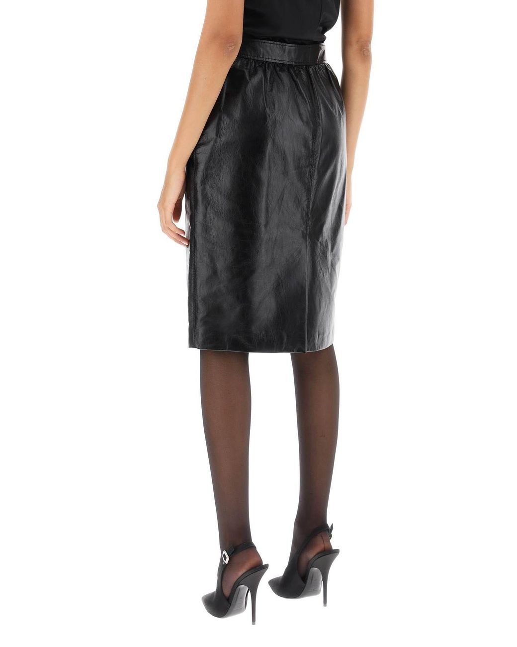 Saint Laurent Black High Waist Skirt