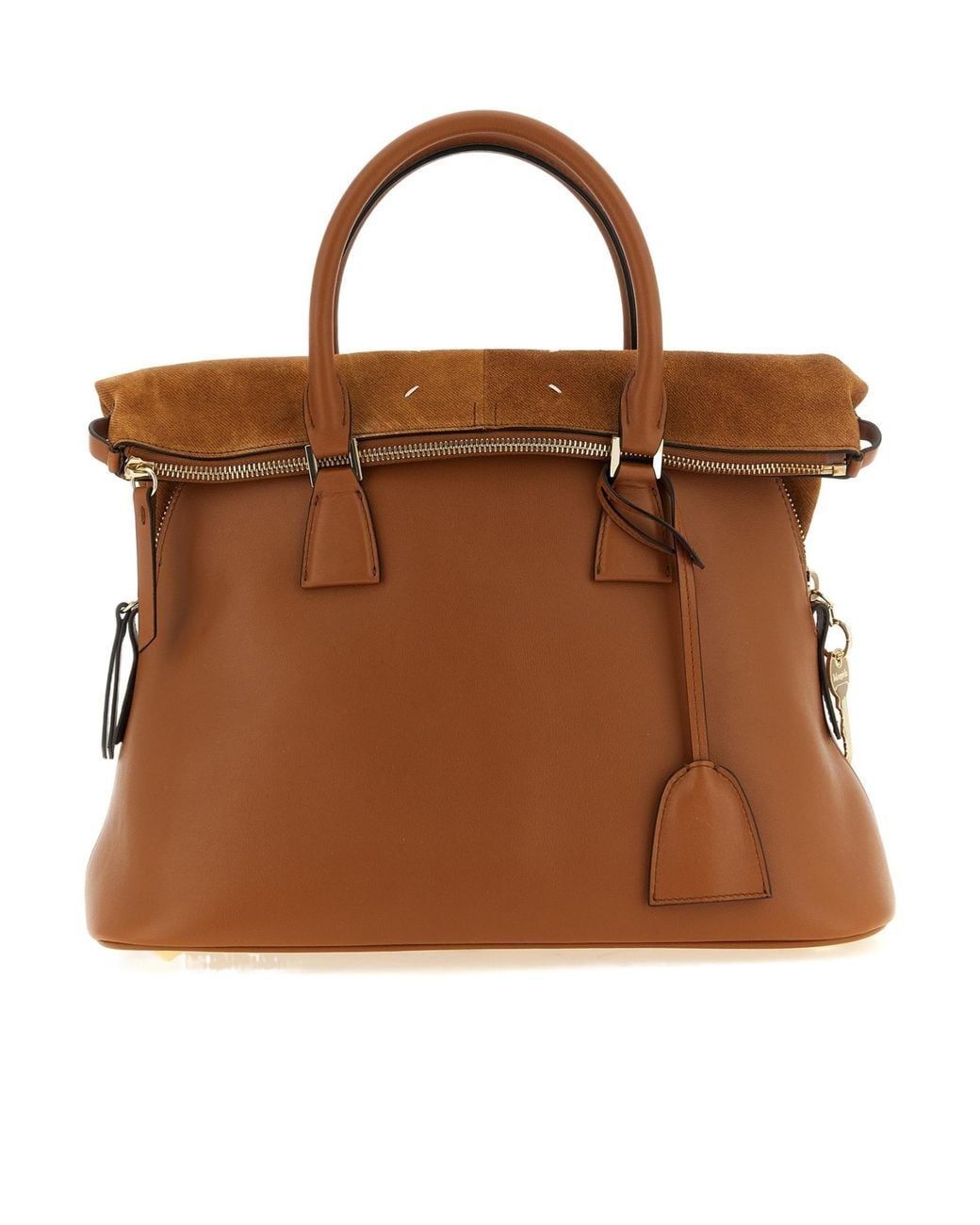 Maison Margiela Brown 5Ac Soft Medium Zip-Up Tote Bag