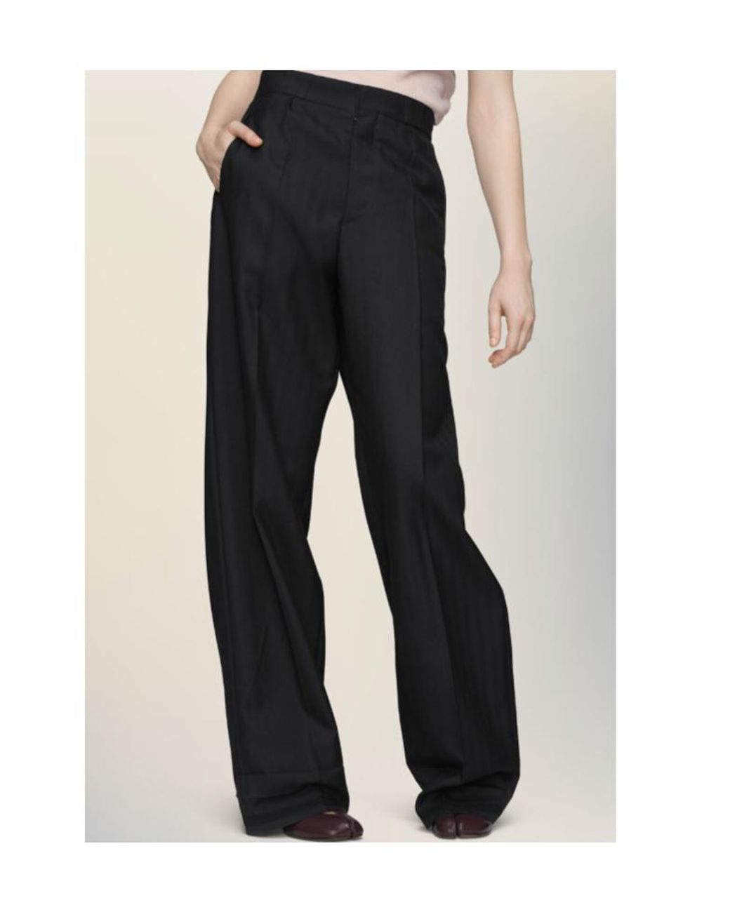 Maison Margiela Black Tailored Trousers