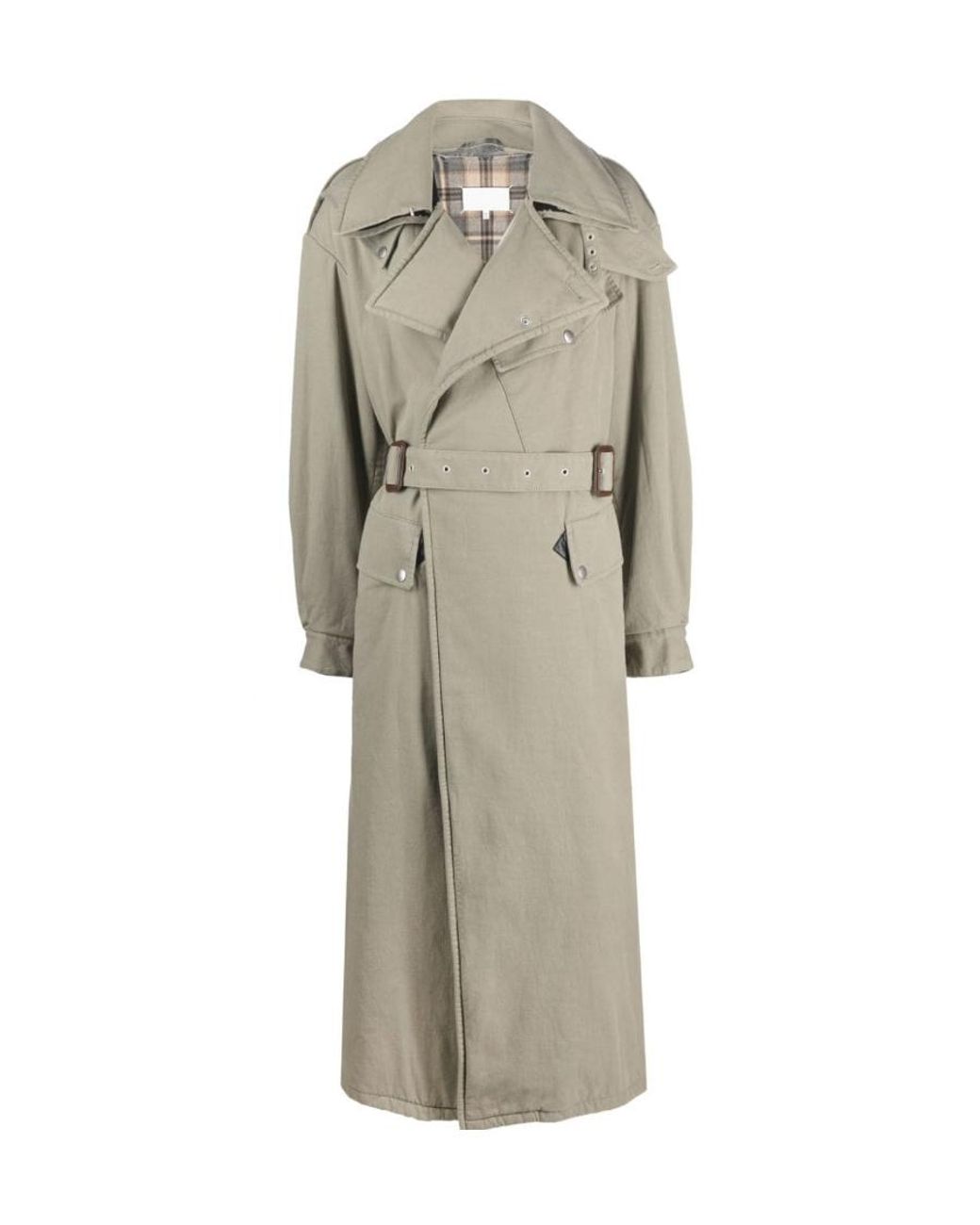 Maison Margiela Natural Deconstructed Belted Trench Coat