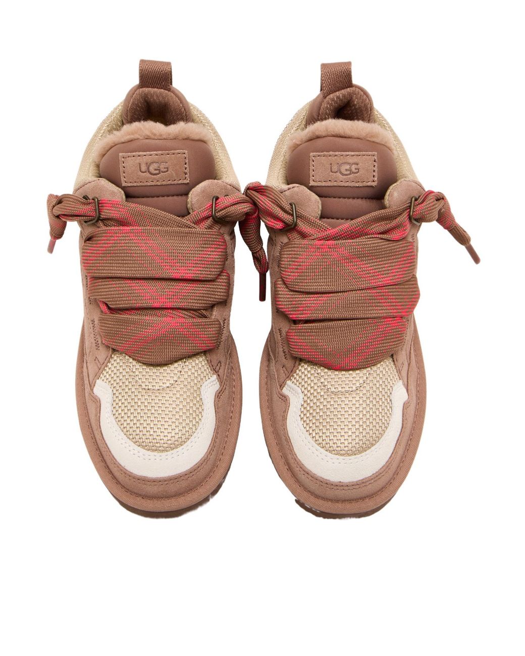 Ugg Brown Lowmel Lace-Up Sneakers