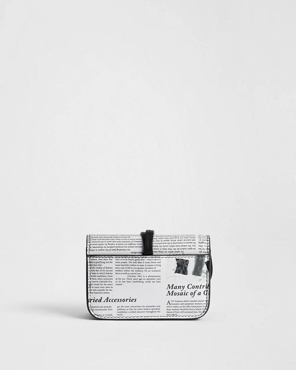 Dior White Saddle Bloom Card Holder