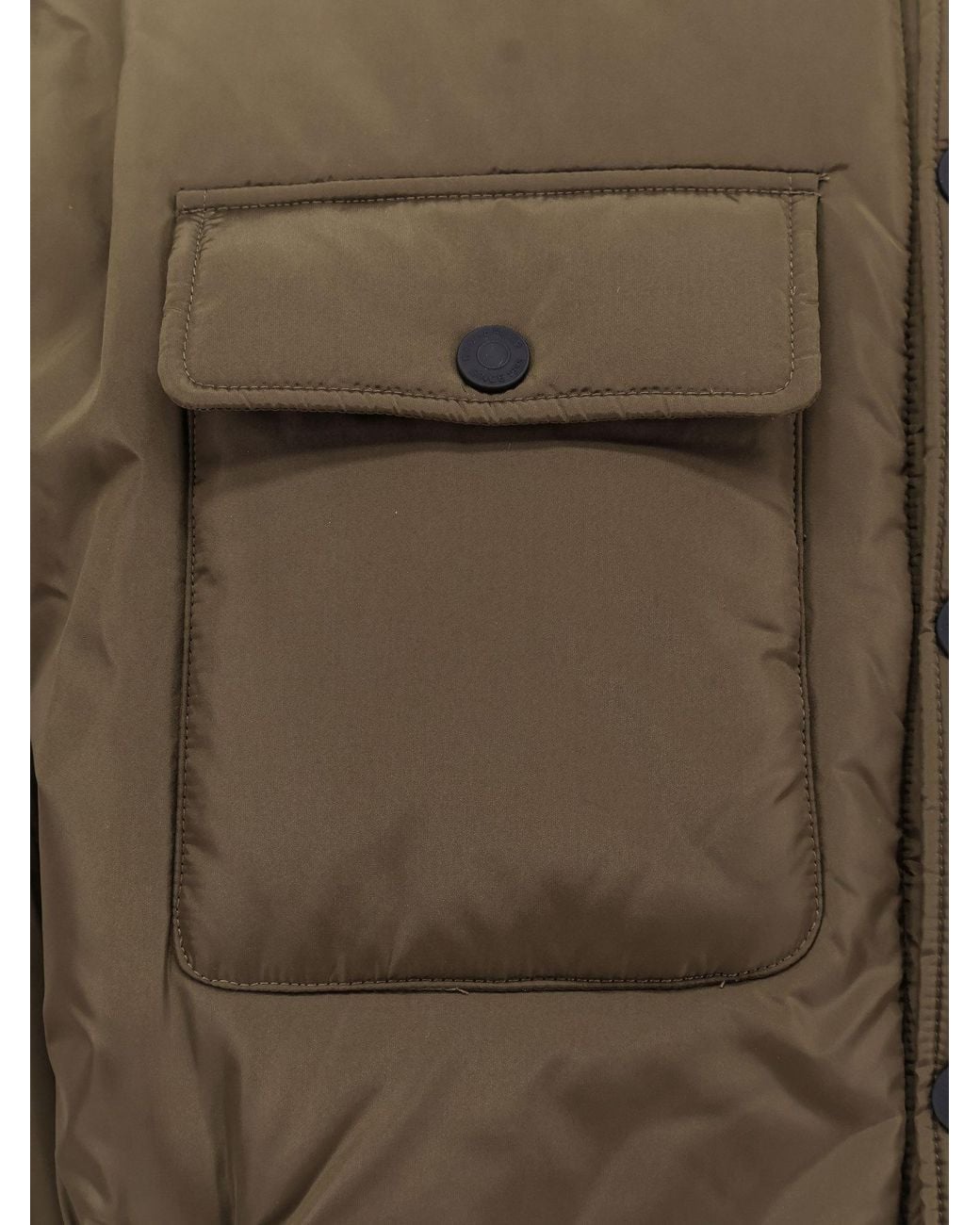 DSquared² Green Snap Buttoned Padded Jacket for men