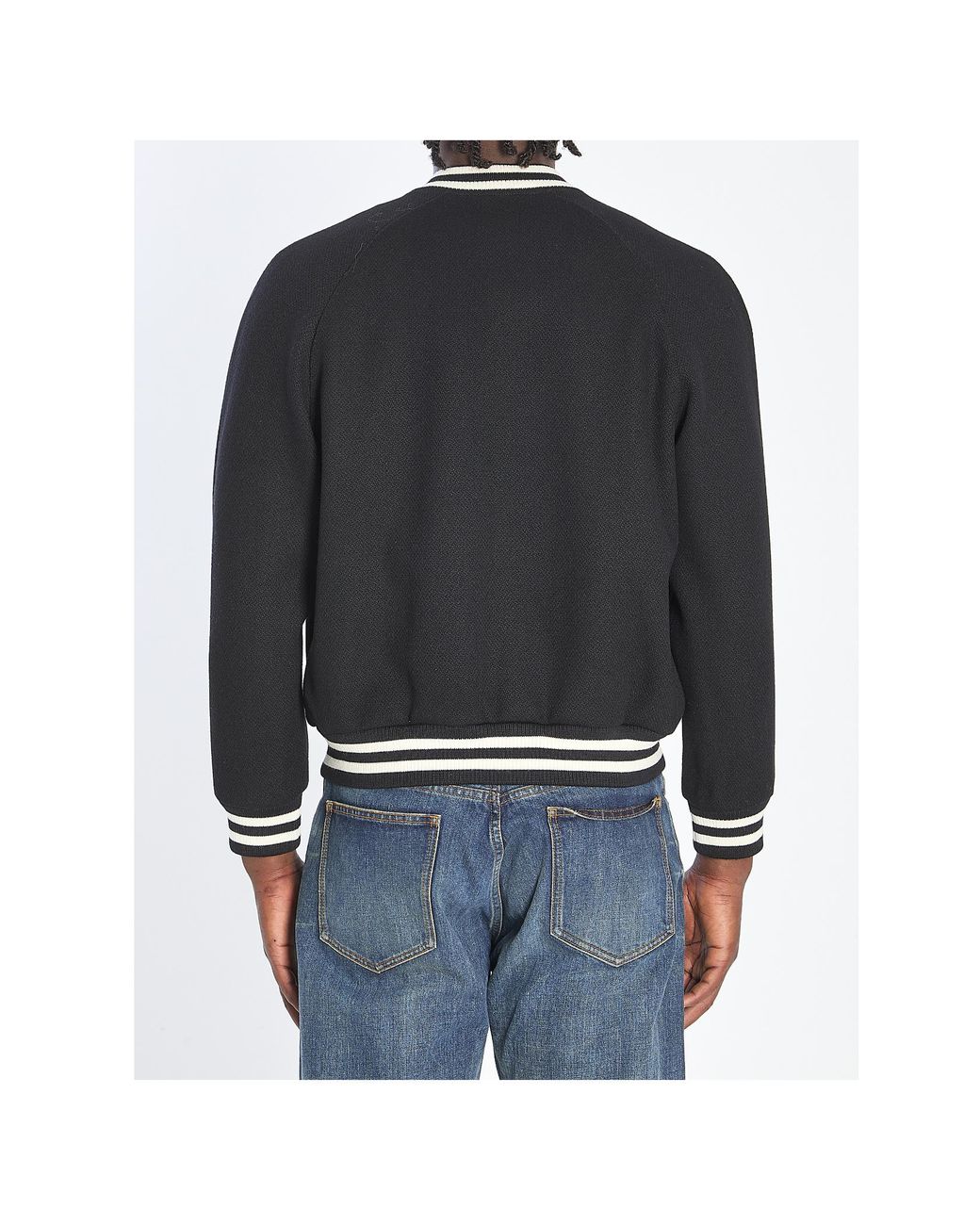 Céline Black Triomphe Teddy Lined Jacket for men