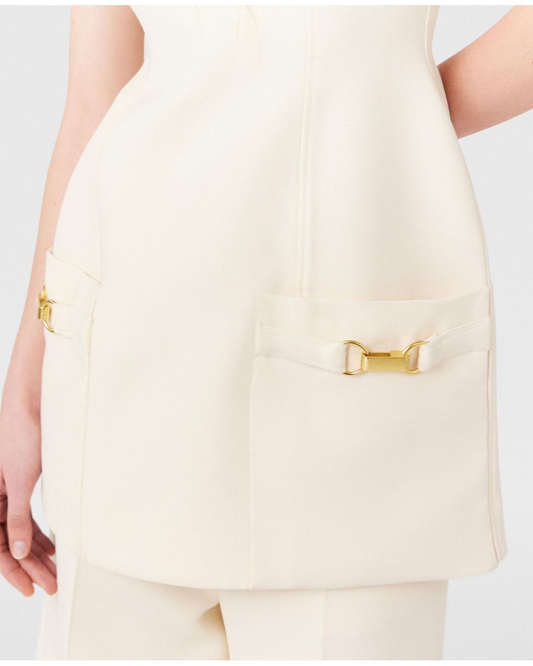 Stella McCartney White Sleeveless Mini Dress