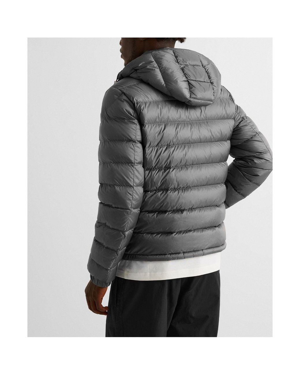 Moncler Gray Simple Down Jacket for men