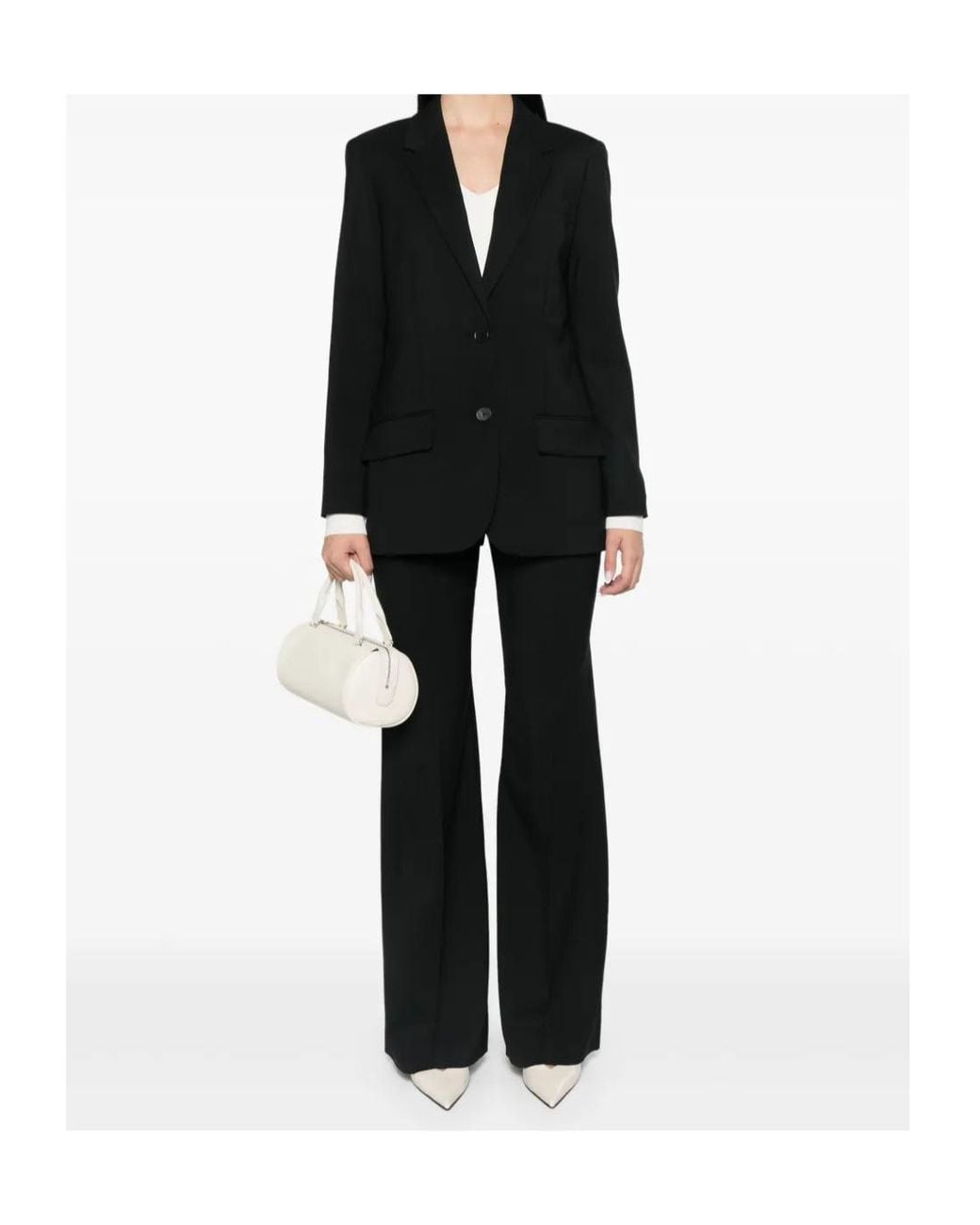 Joseph Black Pleated Casual Trousers