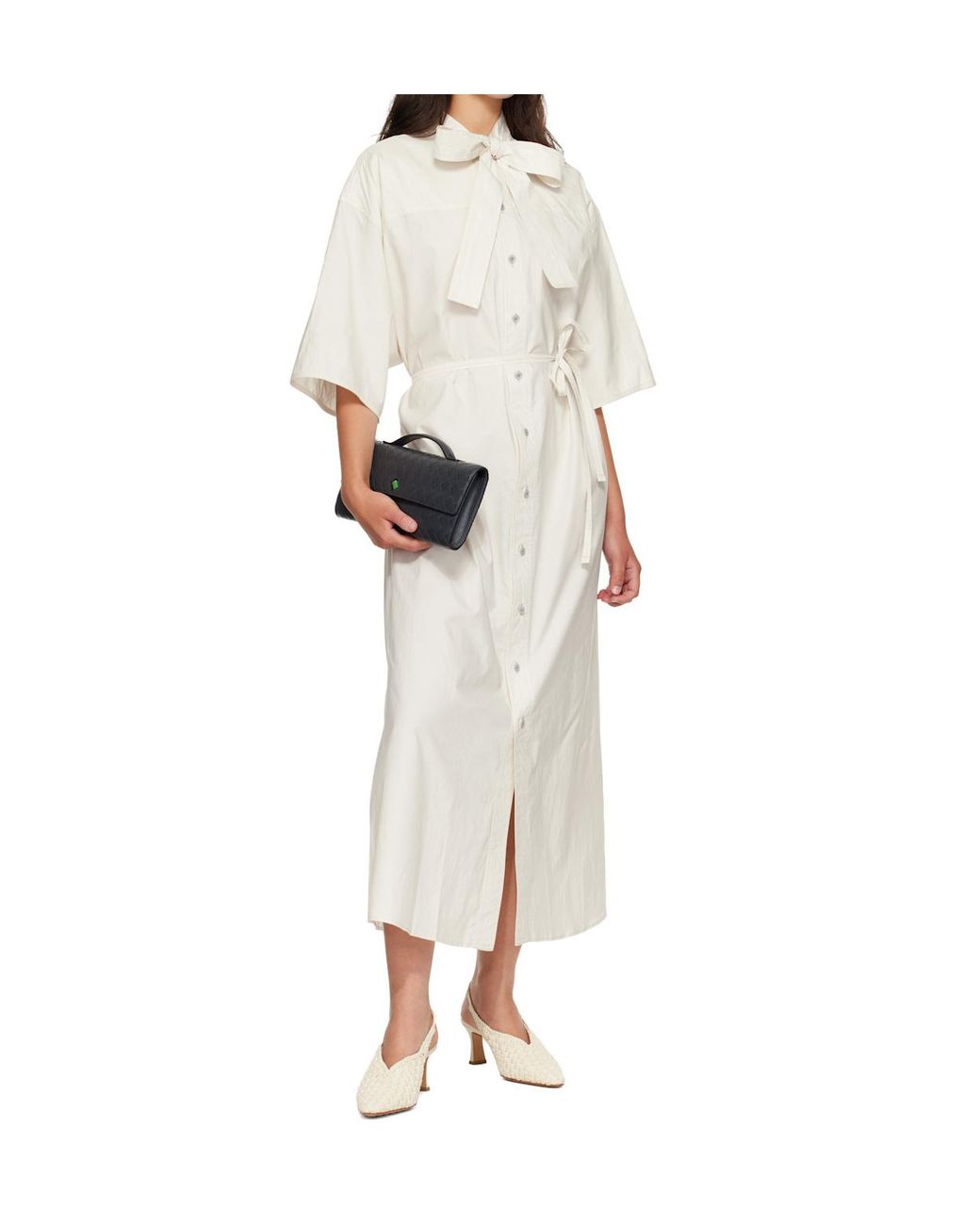 Bottega Veneta White Sofia High-Heeled Sandals