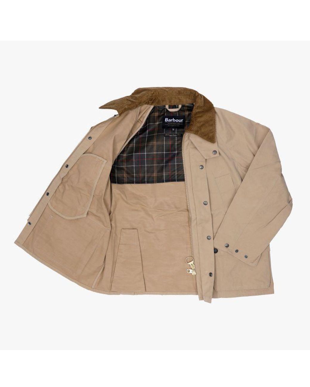 Barbour Green Corduroy Collar Jacket for men