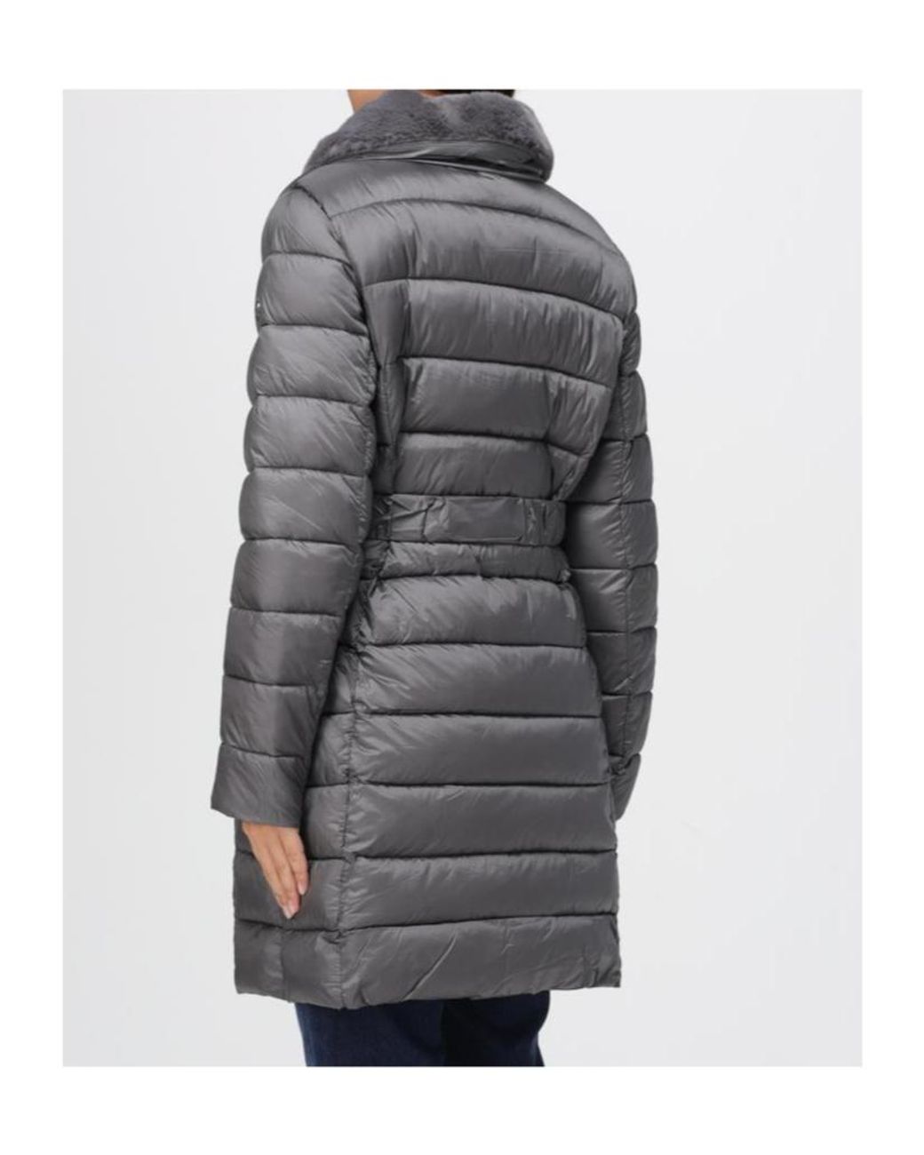 MICHAEL Michael Kors Gray Packable Quilted Puffer Coat