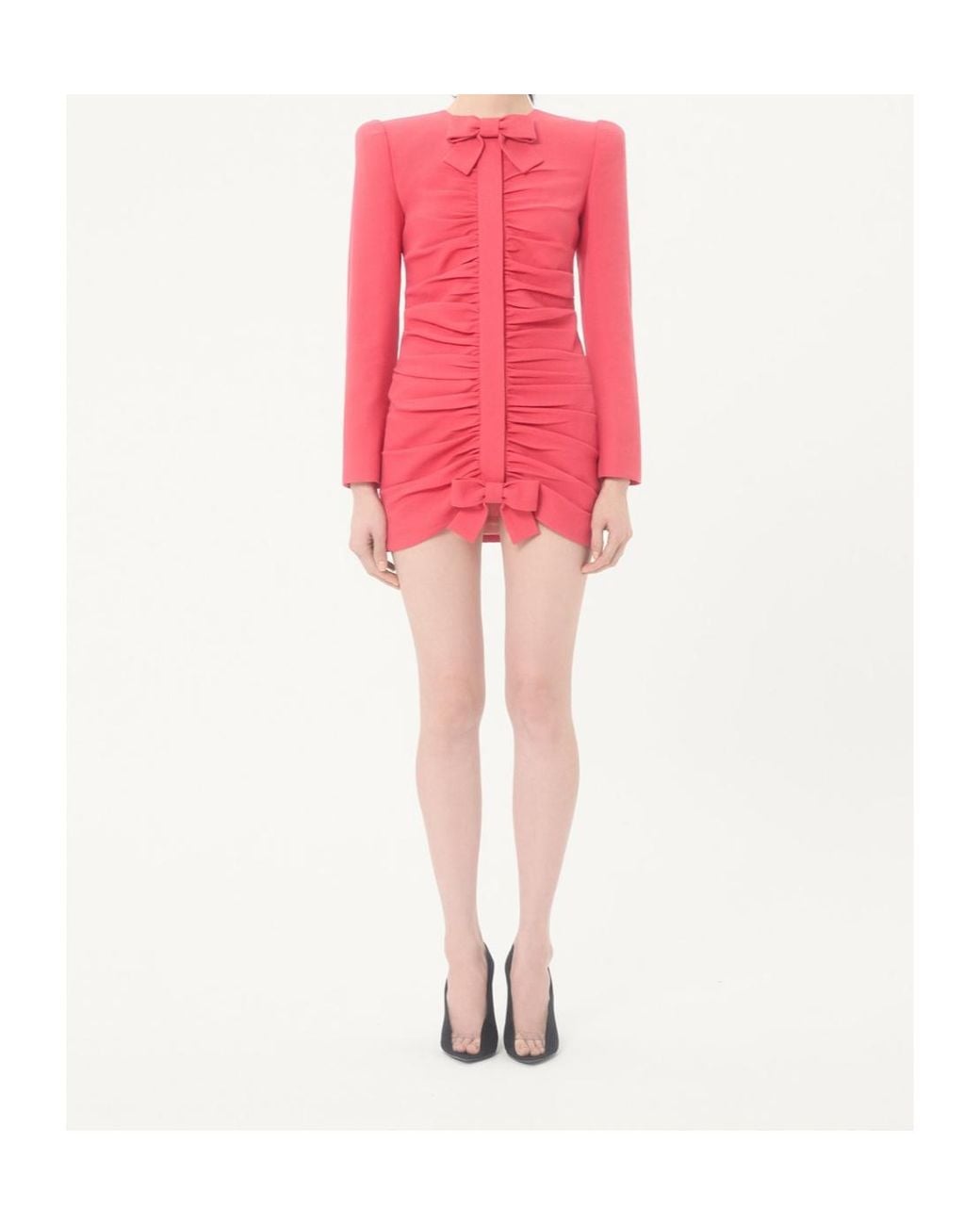Valentino Pink Crispy Light Wool Jacket Dress