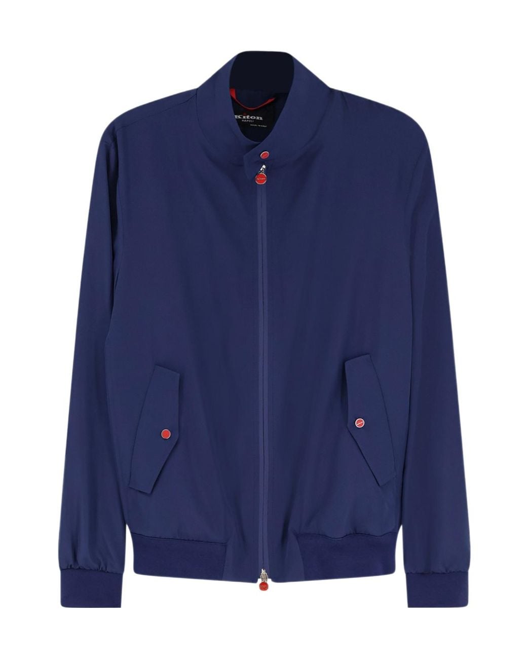 Kiton Blue Cima Zip-Up Jacket for men
