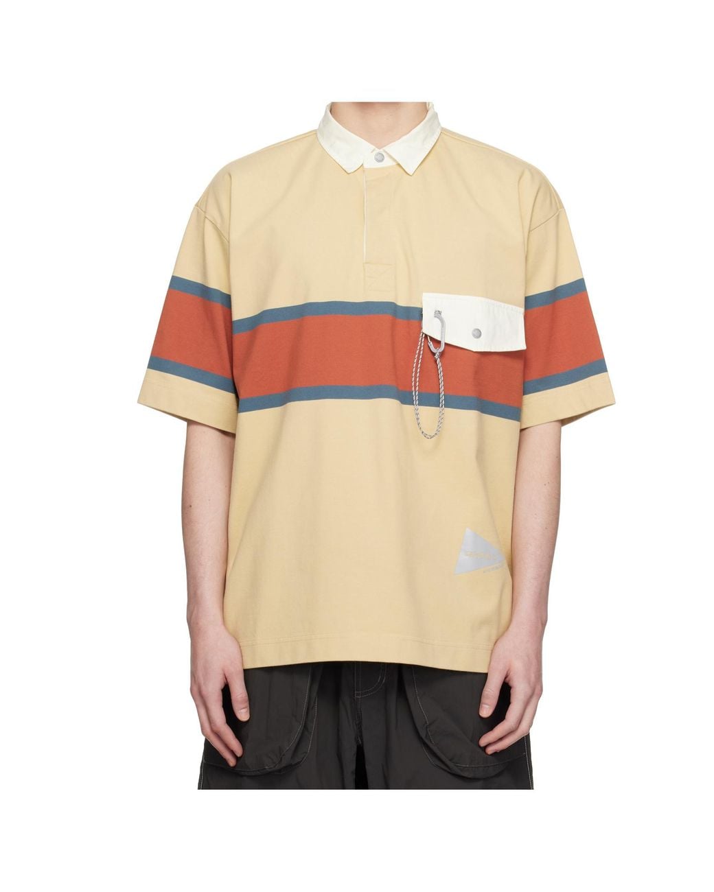And Wander Multicolor X Gramicci Tech Rugby Polo Shirt for men