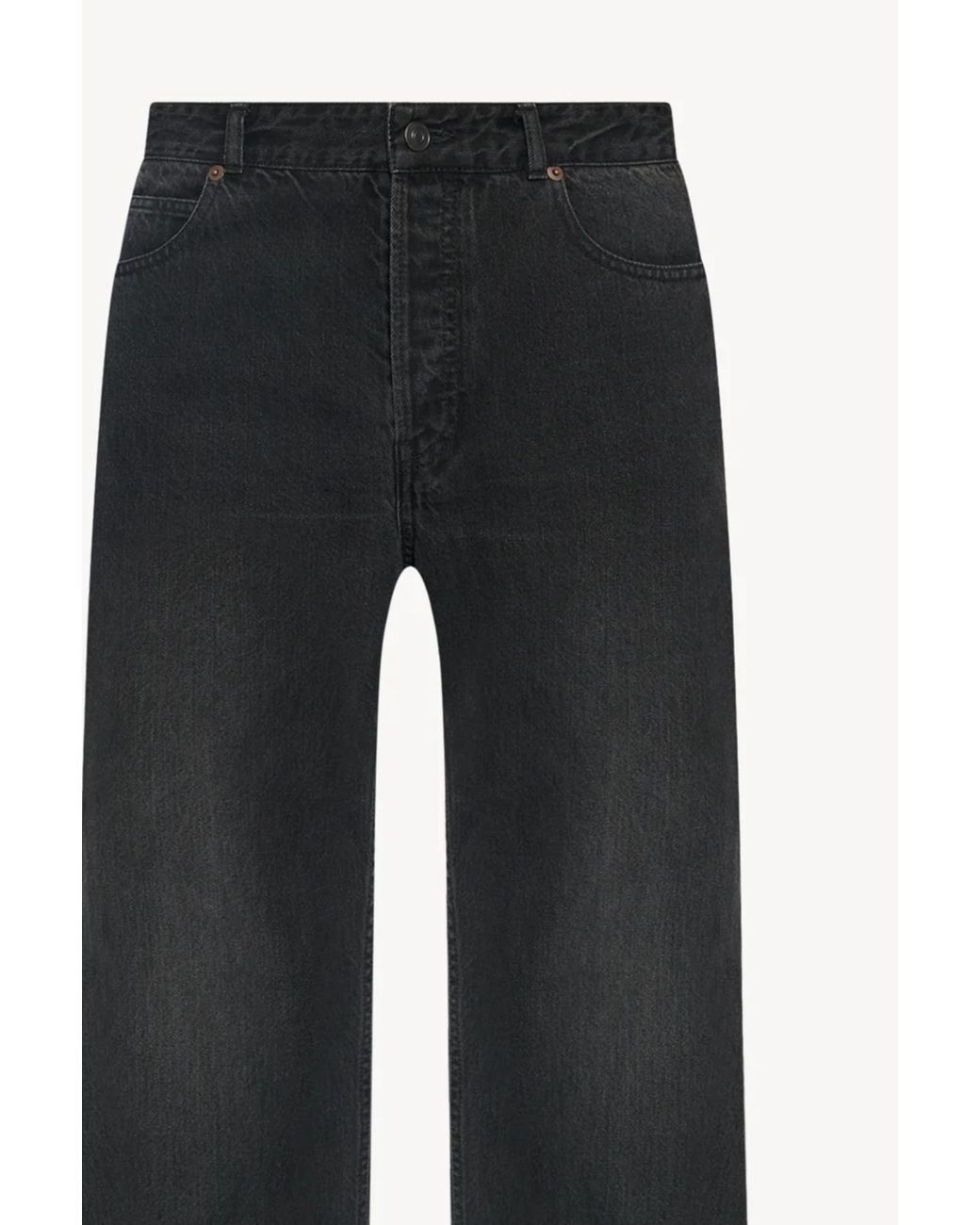 The Row Black Tarino Straight Leg Jeans for men