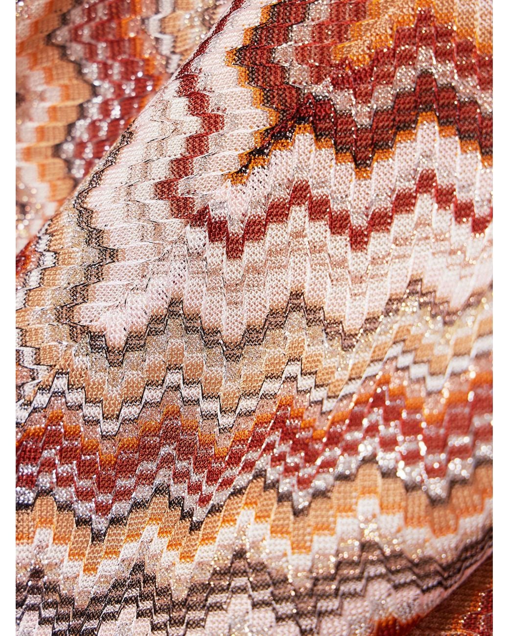 Missoni Pink Striped Spliced Long Dress