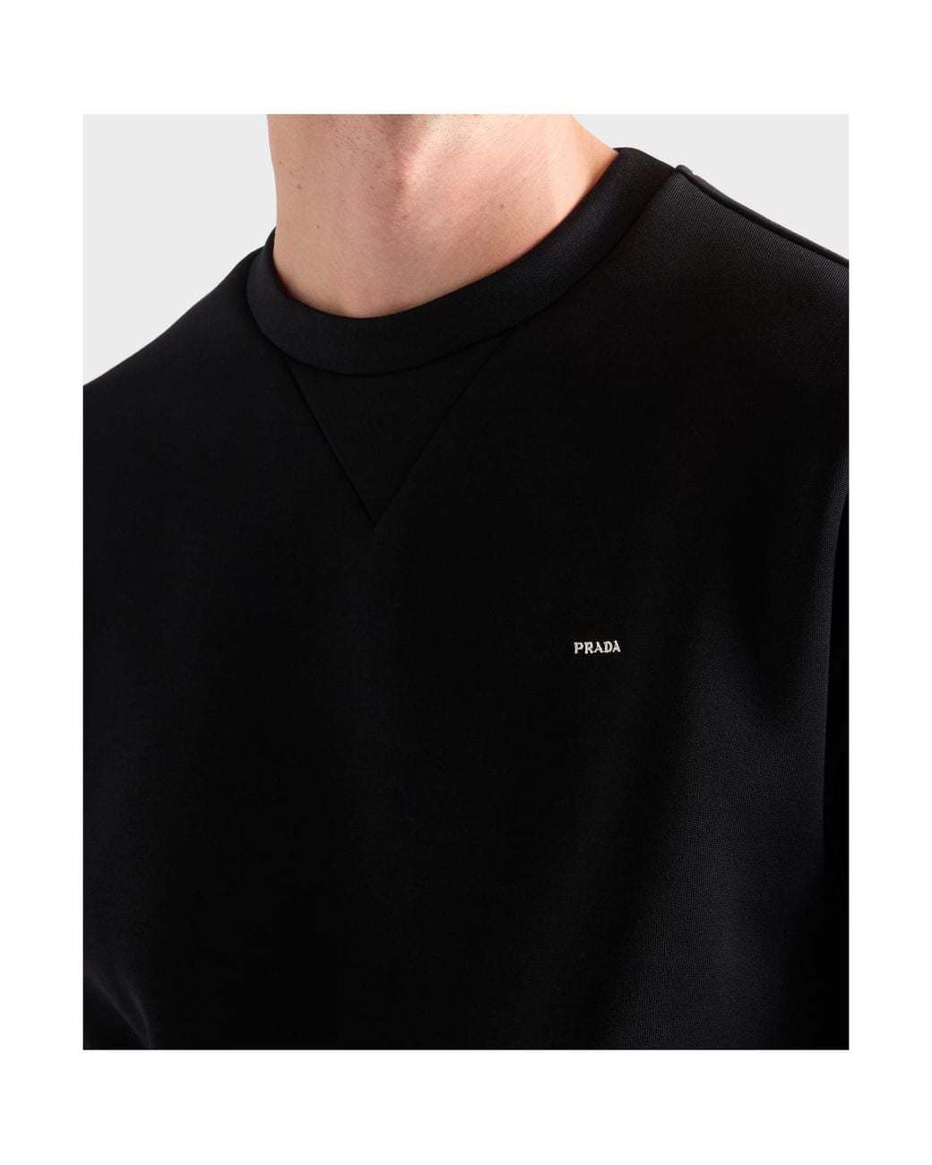 Prada Black Sweat-Shirt En Jersey for men