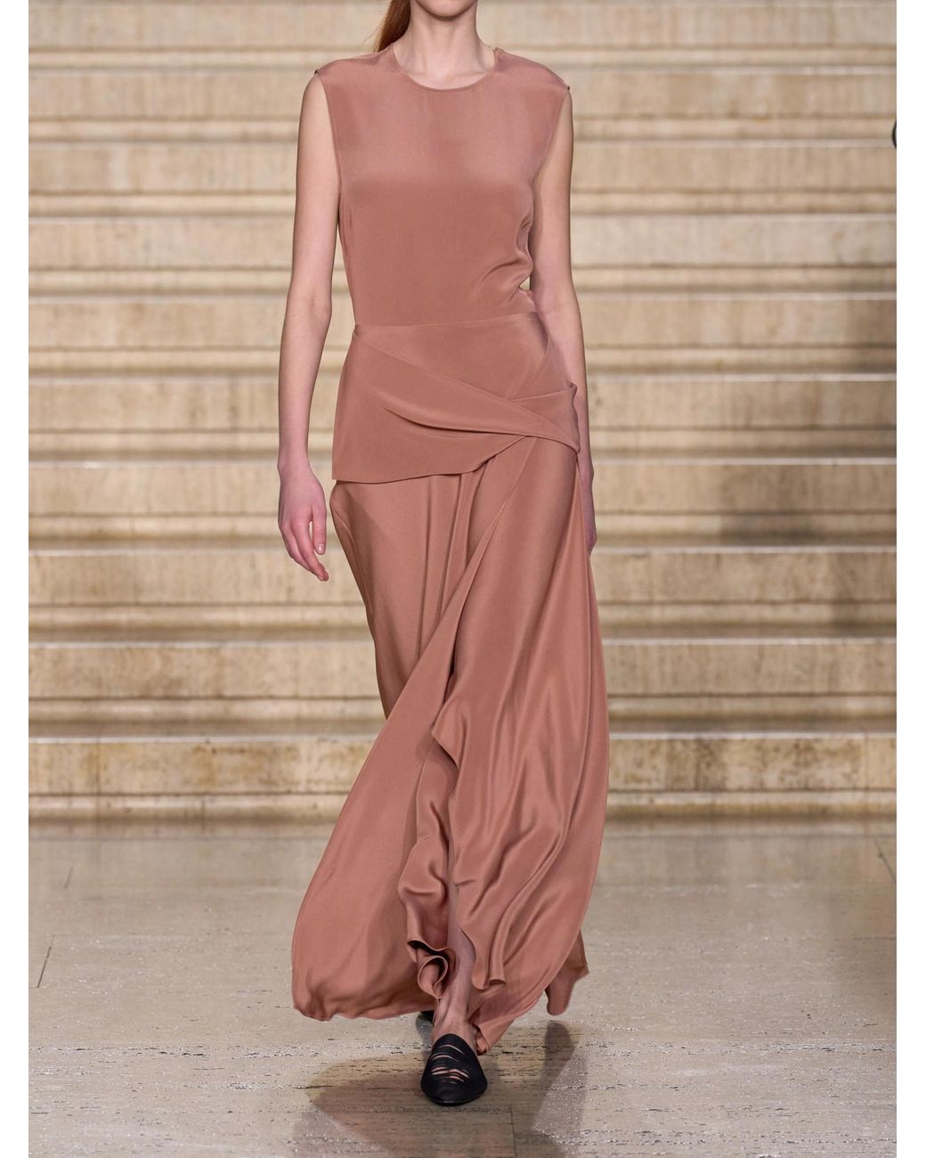TOVE Pink Satin Dress