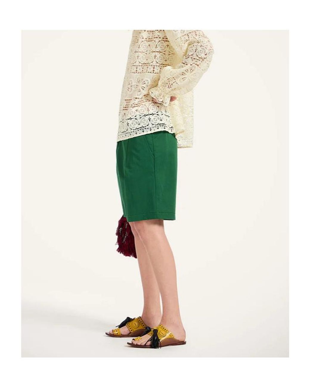 LaDoubleJ Green La Doublej Boyfriend Shorts