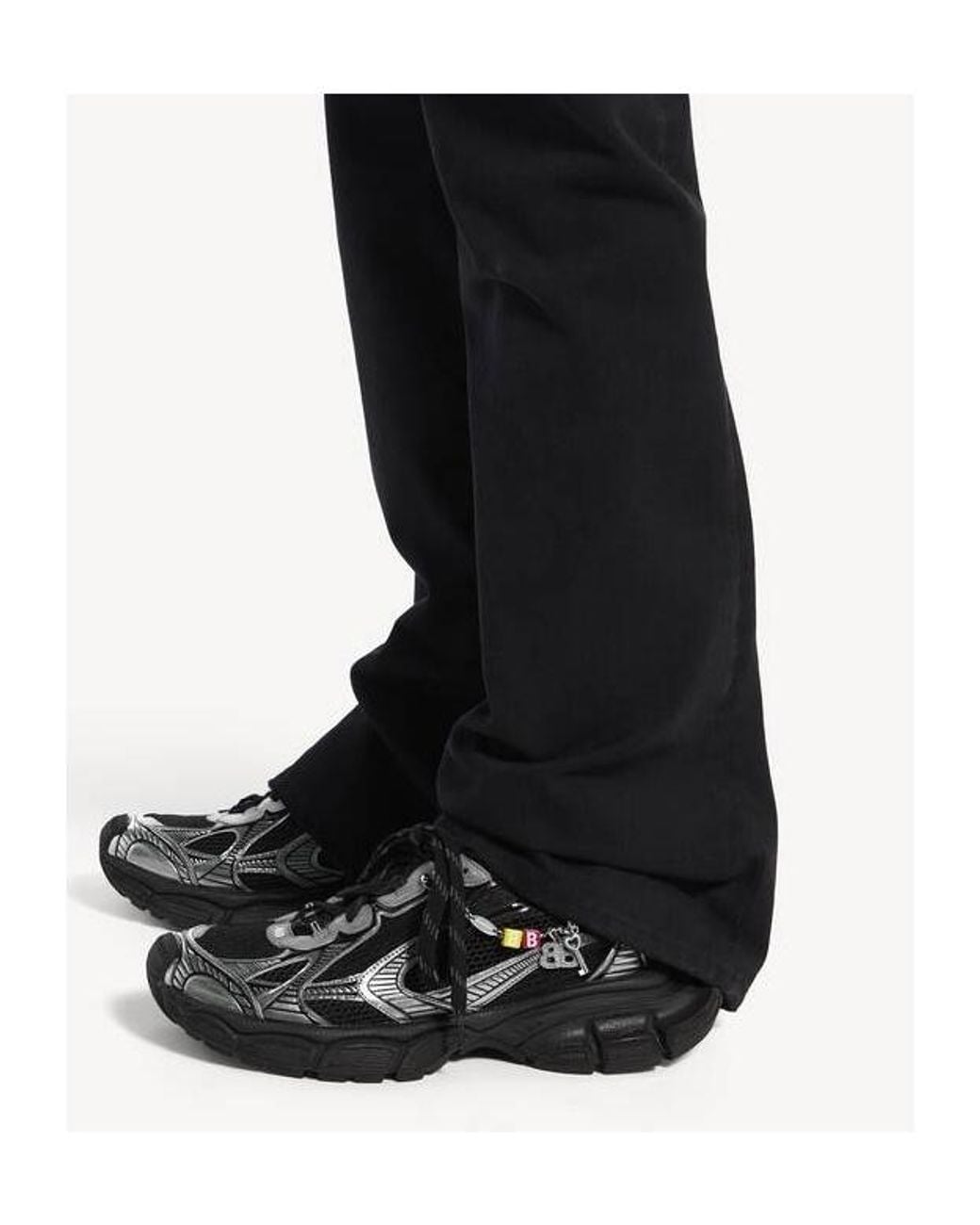 Balenciaga Black 3 Xl Mesh Panel Sneakers