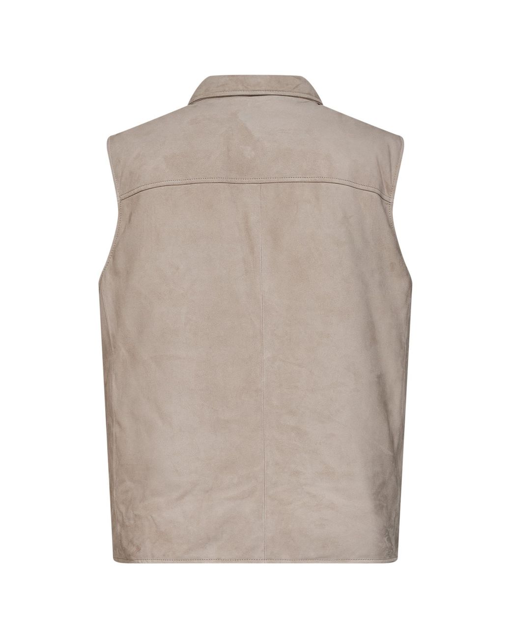 Brunello Cucinelli Brown Sleeveless Buttoned Vest for men