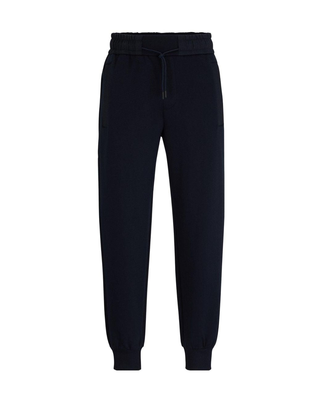 Boss Blue Tapered Jogger Pants for men