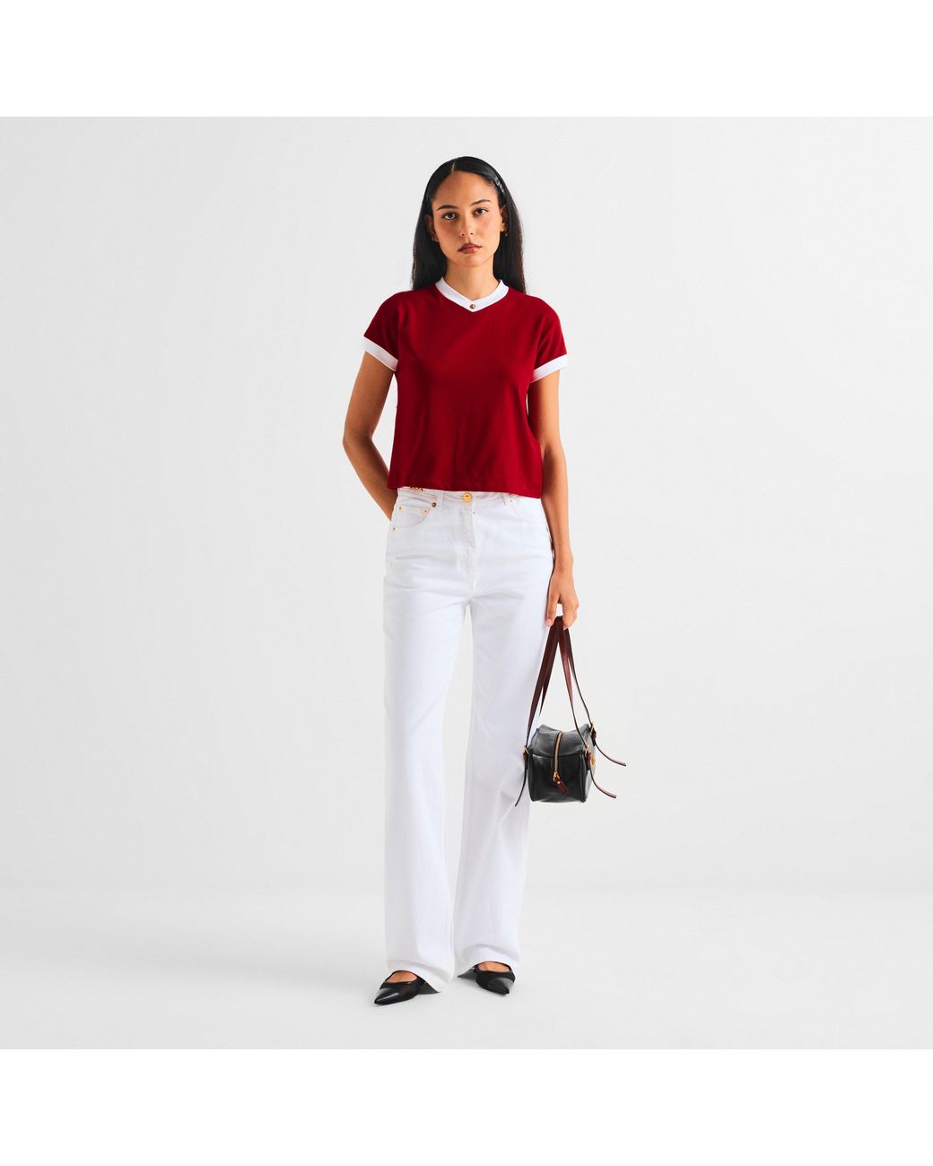 Versace Red Slim-Fit T-Shirt