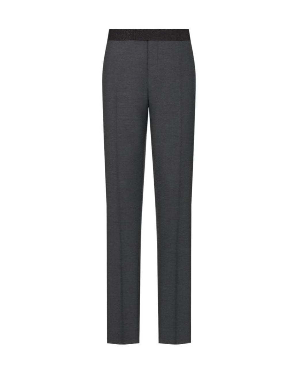 Dior Gray Pants With Oblique Waistband for men