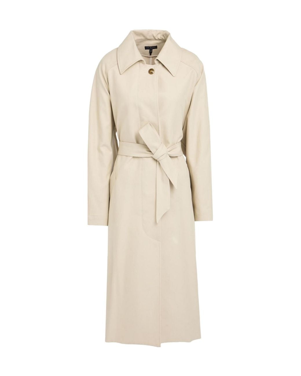 Rag & Bone Natural Minimalist Long Trench Coat