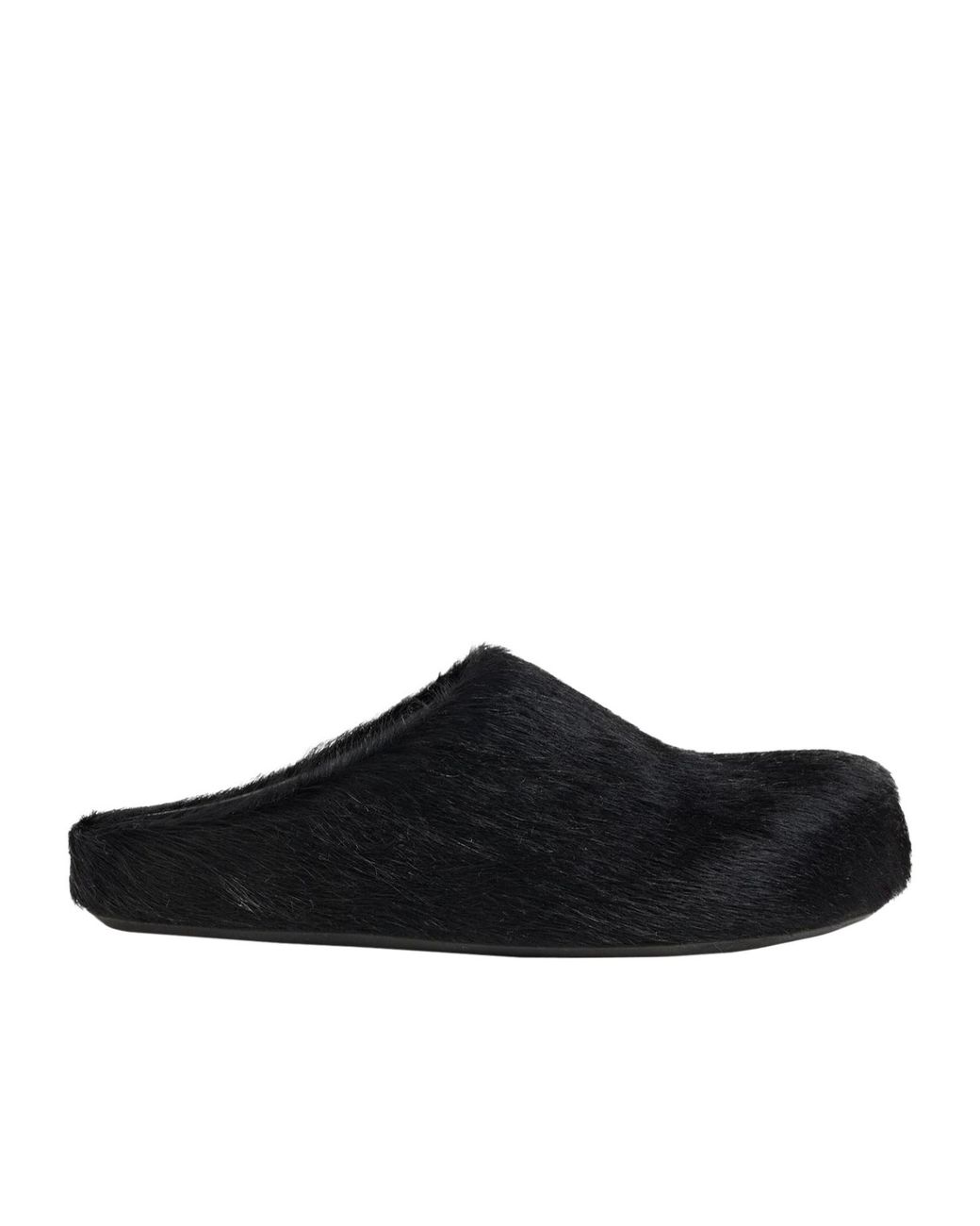 Marni Black Solid Color Mules