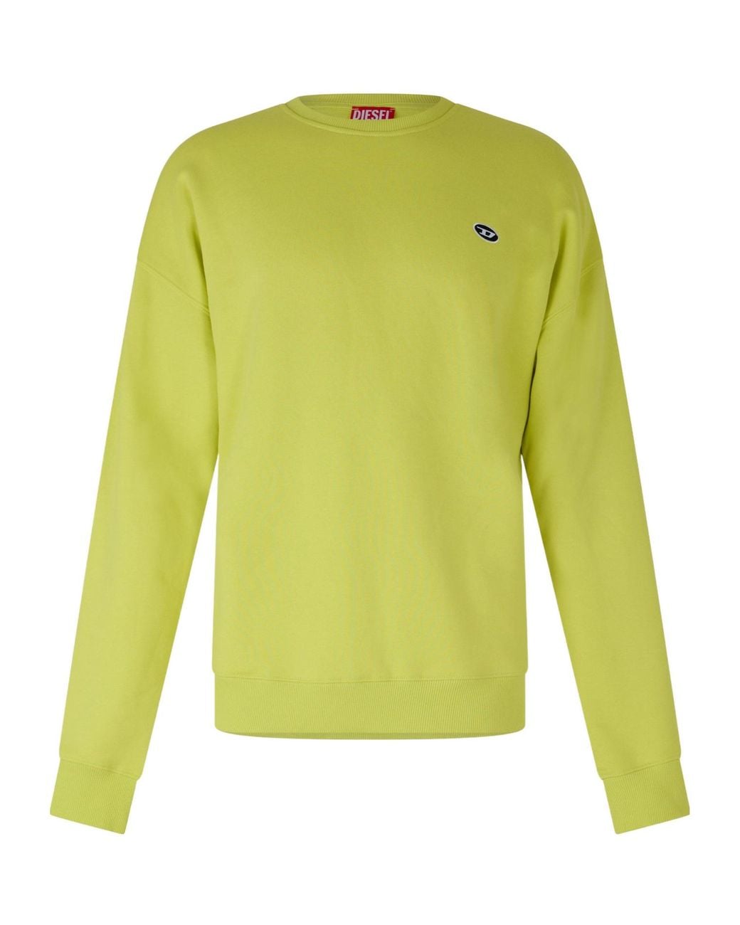 DIESEL Green Crew-Neck Sweatshirt for men