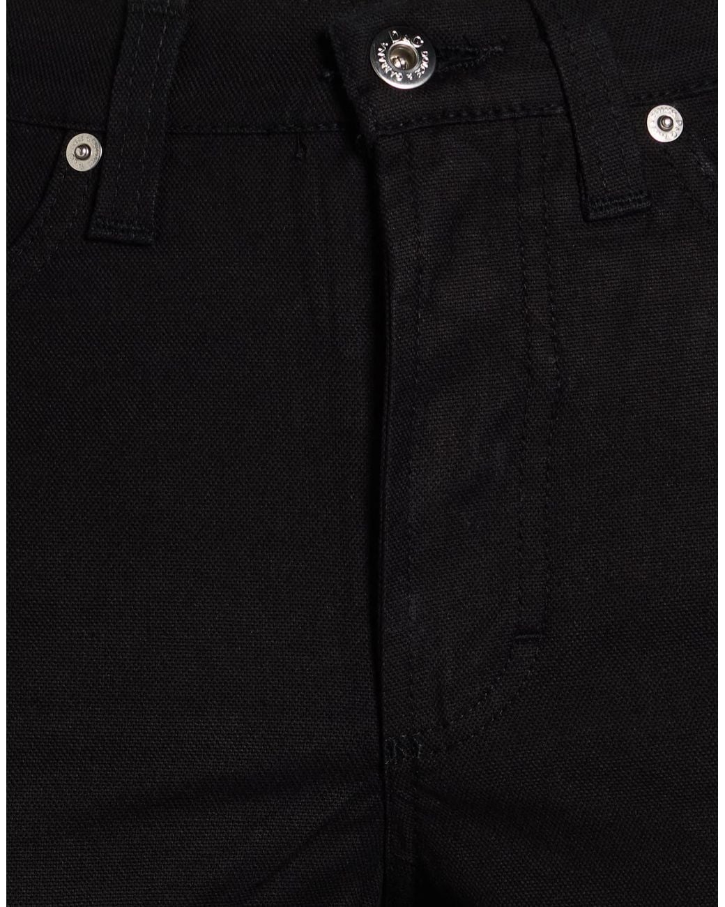 Dolce & Gabbana Black Straight-Leg Casual Pants