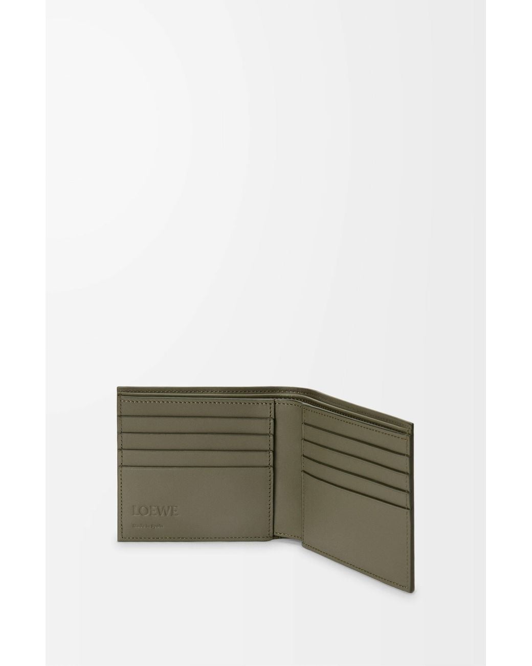 Loewe Green Anagram Bifold Wallet for men