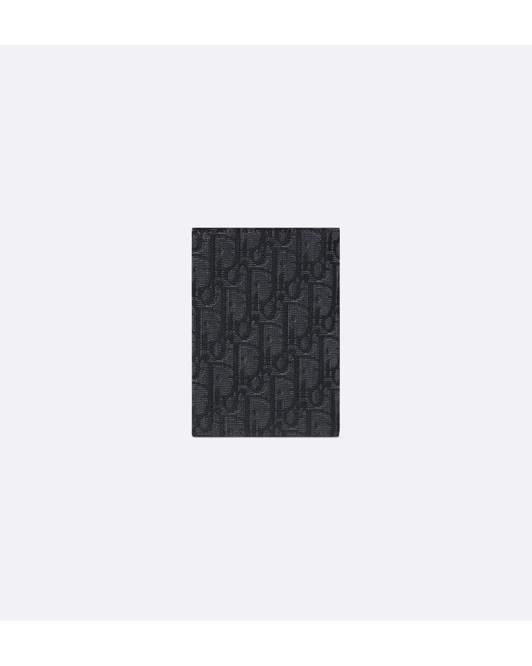 Dior Black Passport Cover for men
