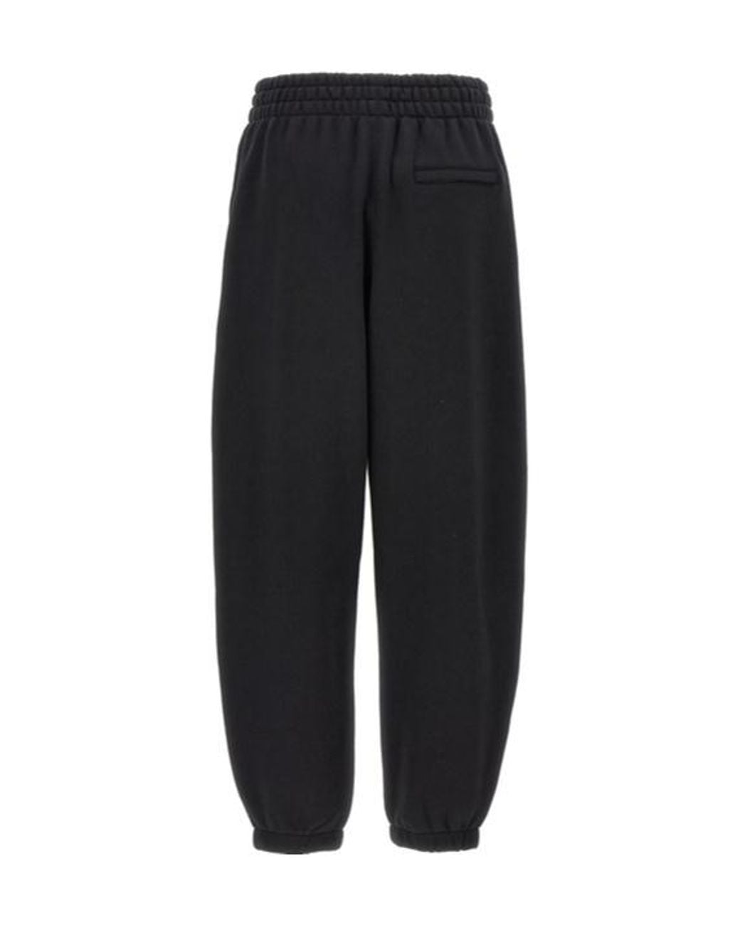 T By Alexander Wang Black Logo Cuffed Joggers