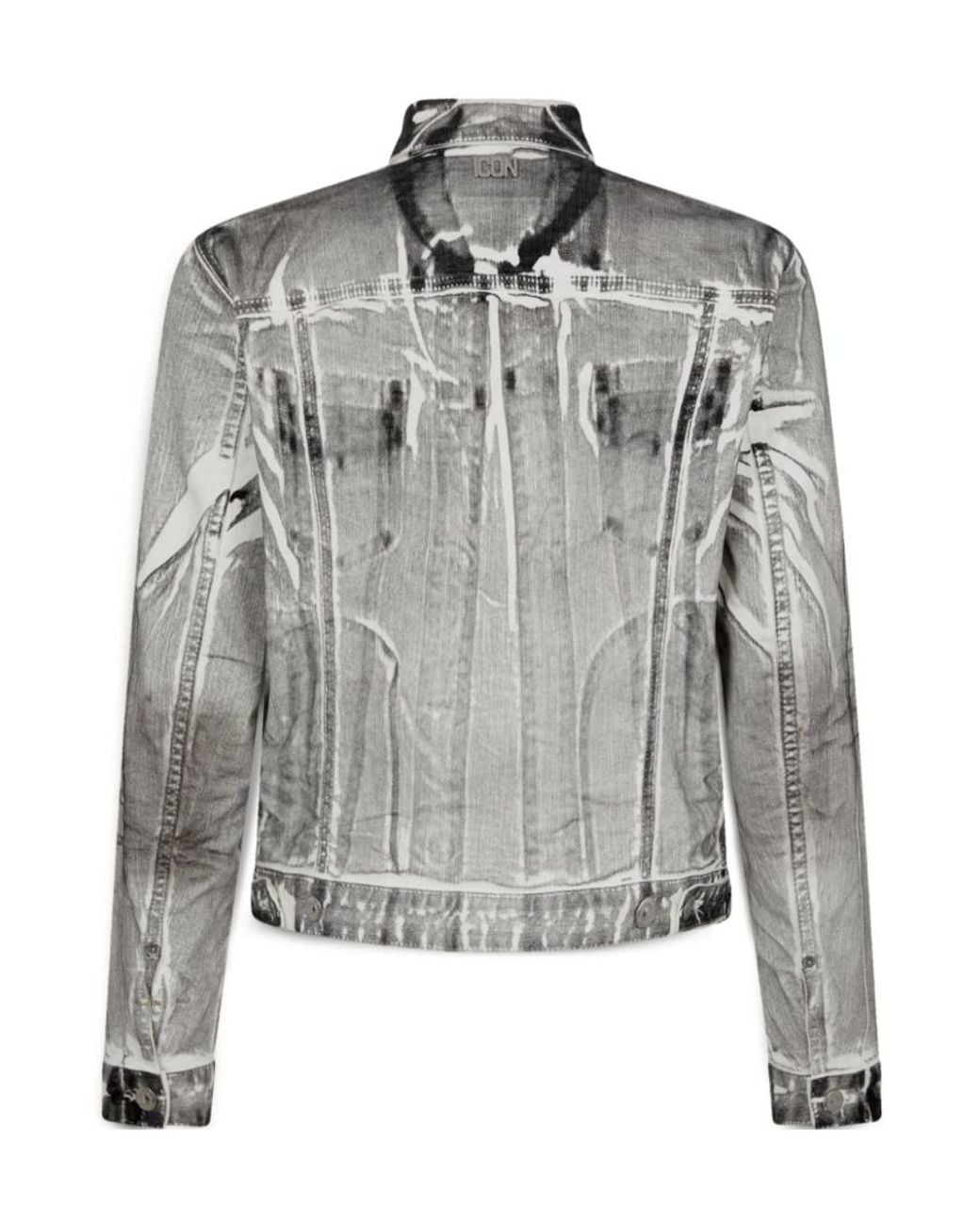DSquared² Gray Denim Jackets for men