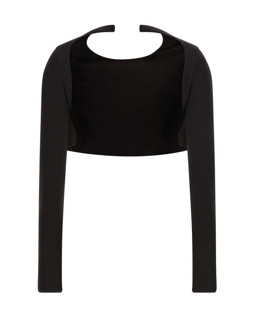 Tom Ford Black Crew-Neck Backless Top
