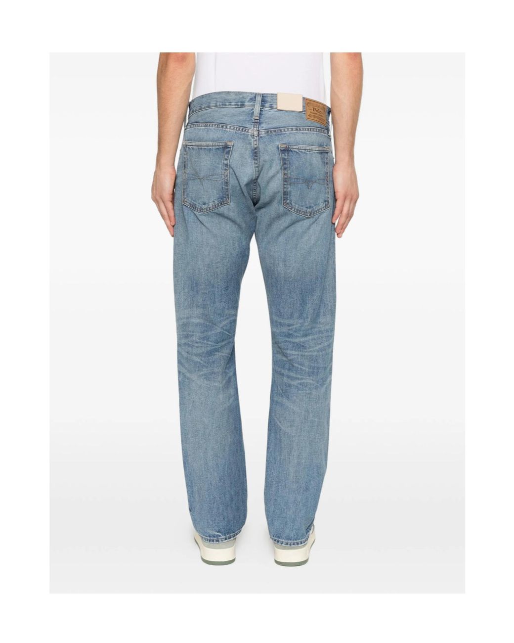 Polo Ralph Lauren Blue Logo-Patch Jeans for men