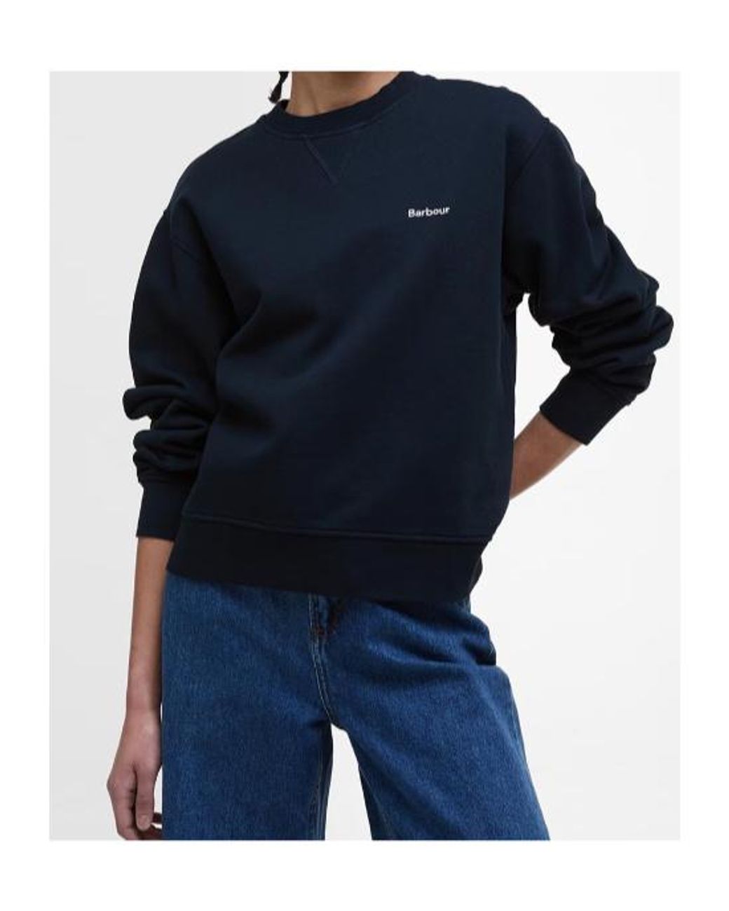 Barbour Blue Crew Neck Sweatshirt