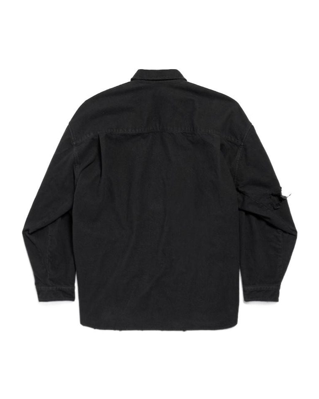 Balenciaga Black Graphic Printed Layered Shirt for men