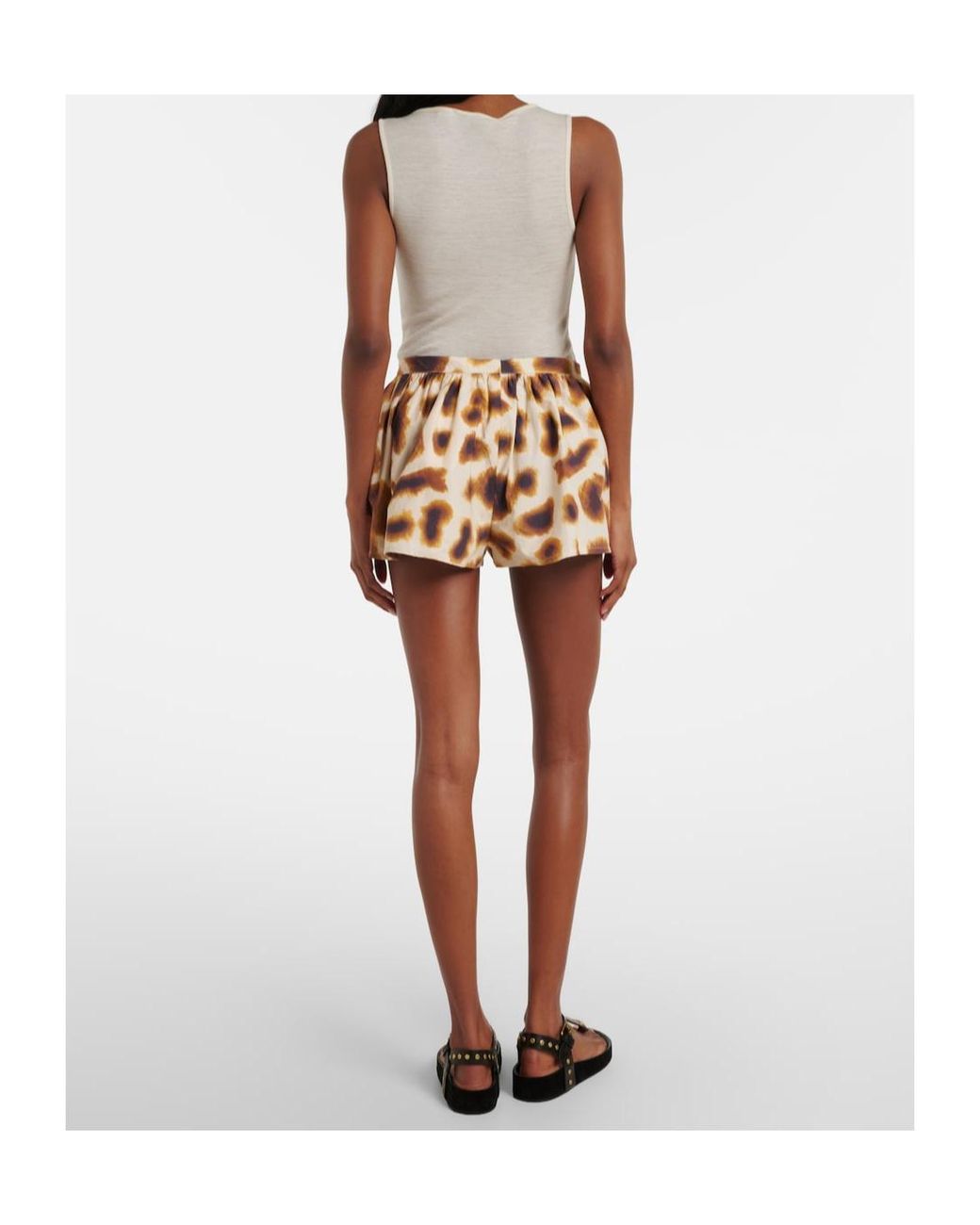 Christopher Esber Brown Printed Cotton Shorts
