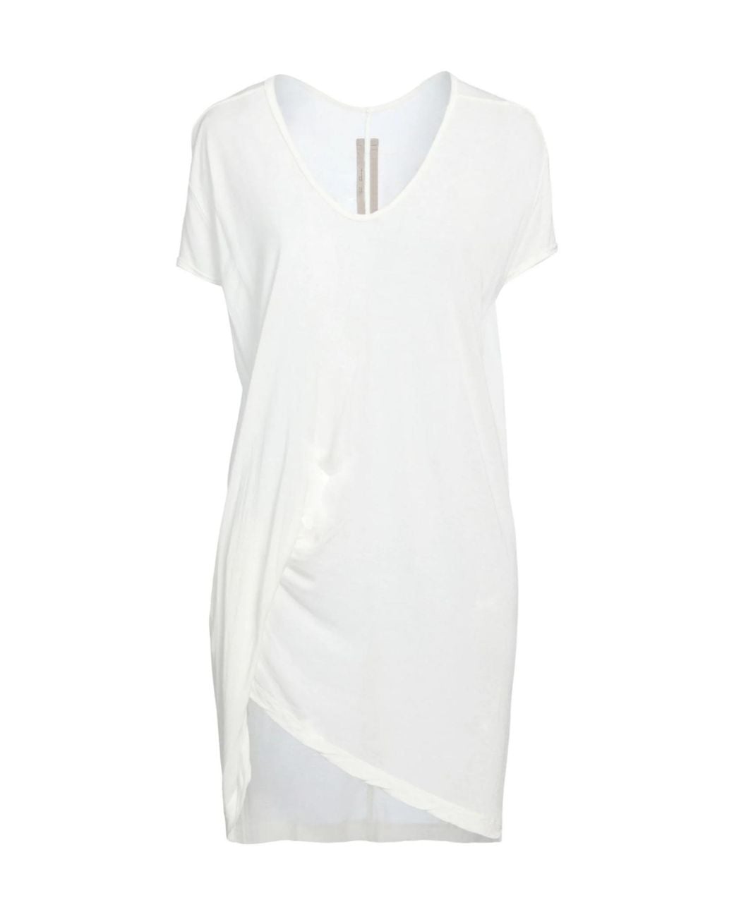 Rick Owens White V-Neck T-Shirts