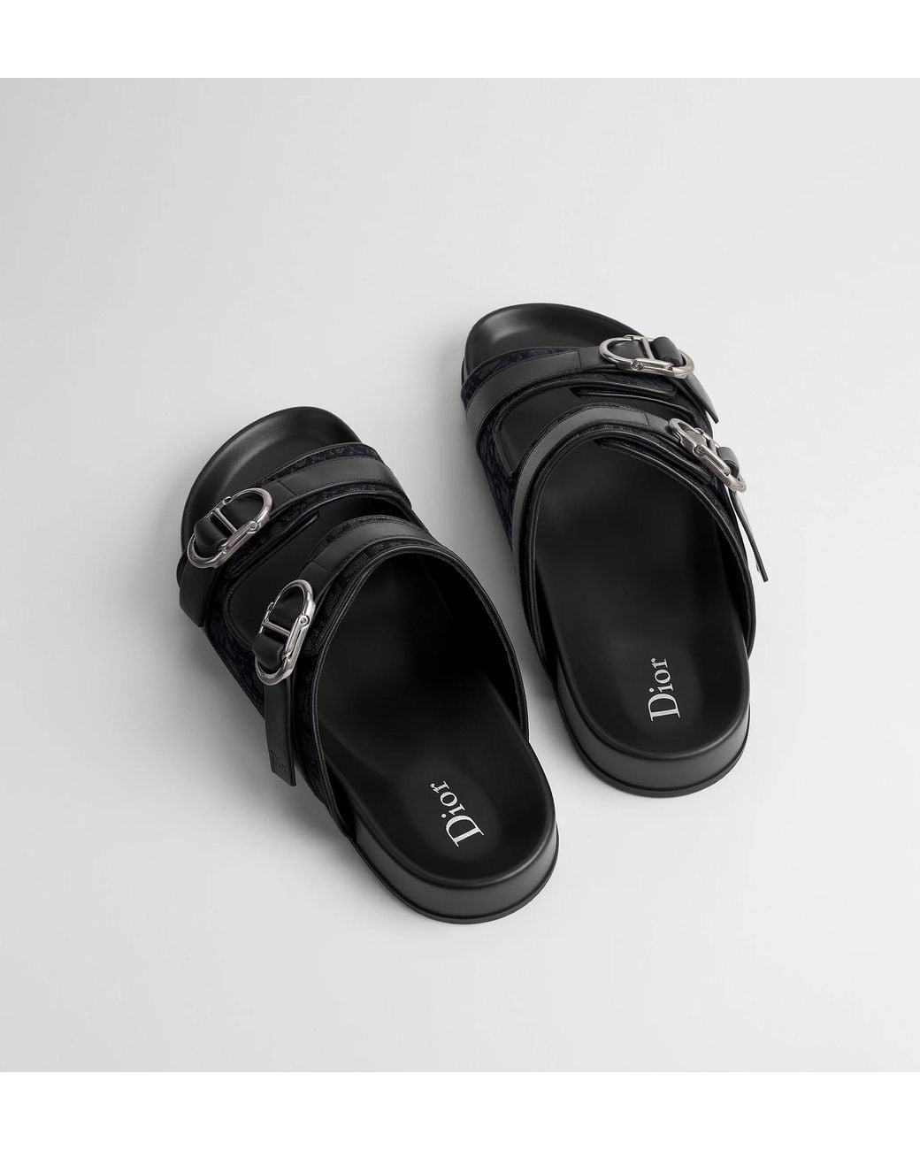 Dior Black Homme Aqua Sandals for men
